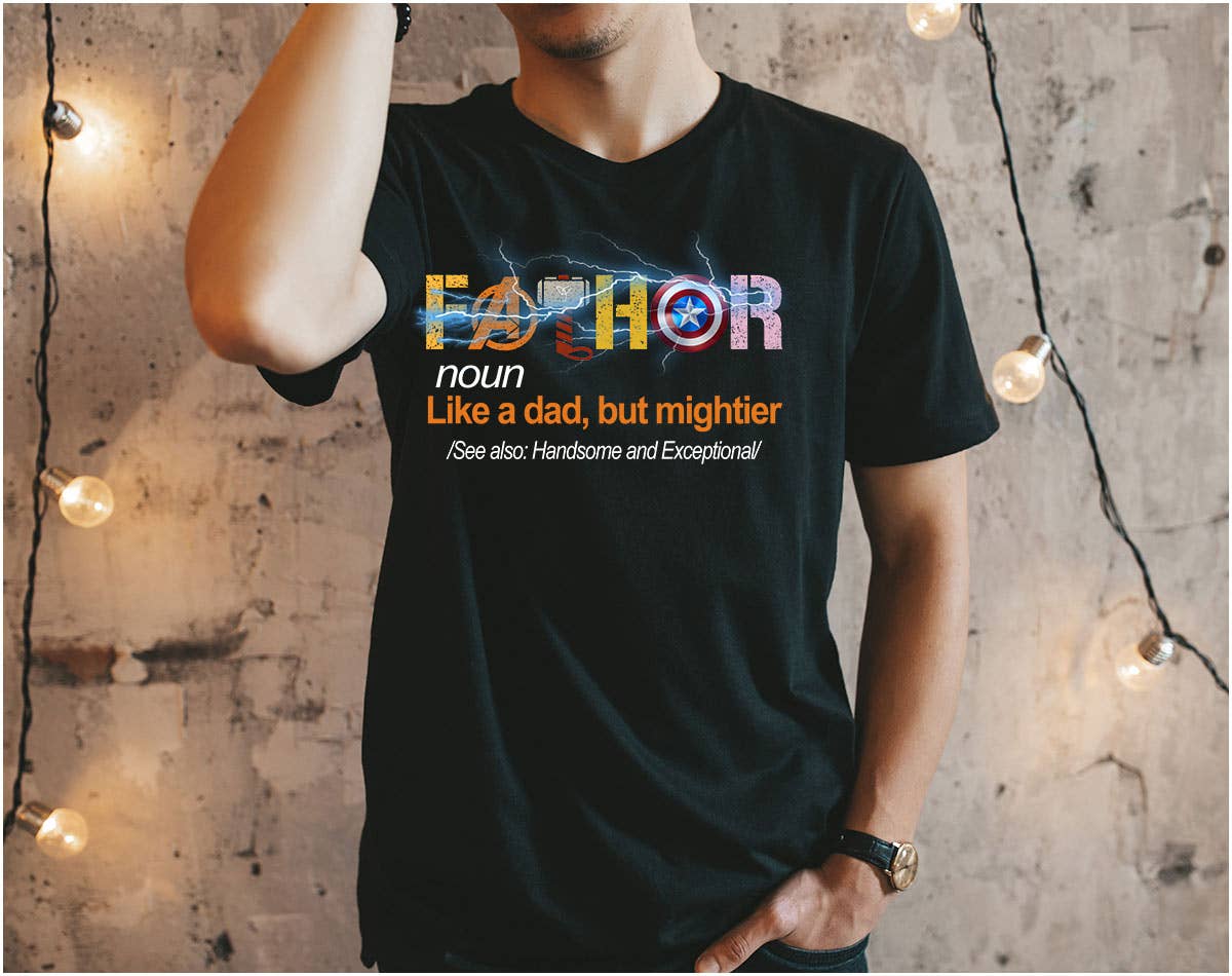 Fathor Avengers Dad -  Super Hero Father's Day T-Shirt Hoodie, Sweatshirt | PodTeesHub.com