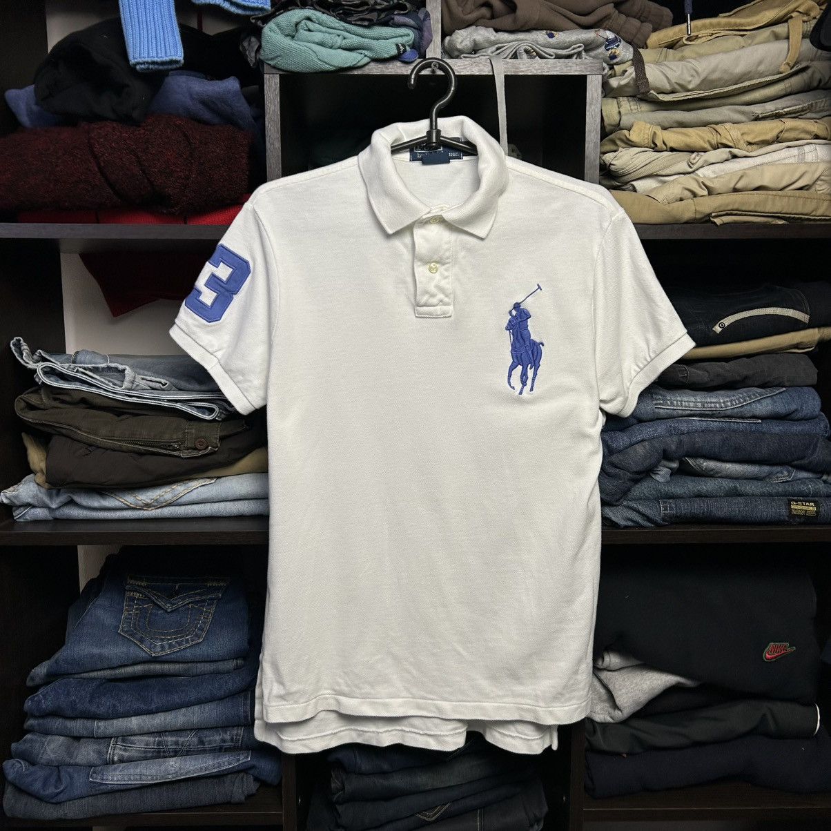 Polo Ralph Lauren Vintage Polo Ralph Lauren Big Pony Number 3 Opium Y2k Tee Hoodie, Sweatshirt | PodTeesHub.com