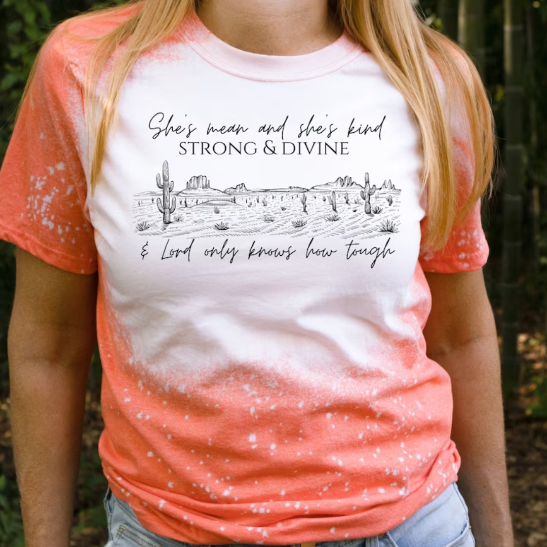 She's Mean and She's Kind Graphic Tee Hoodie, Sweatshirt | PodTeesHub.com