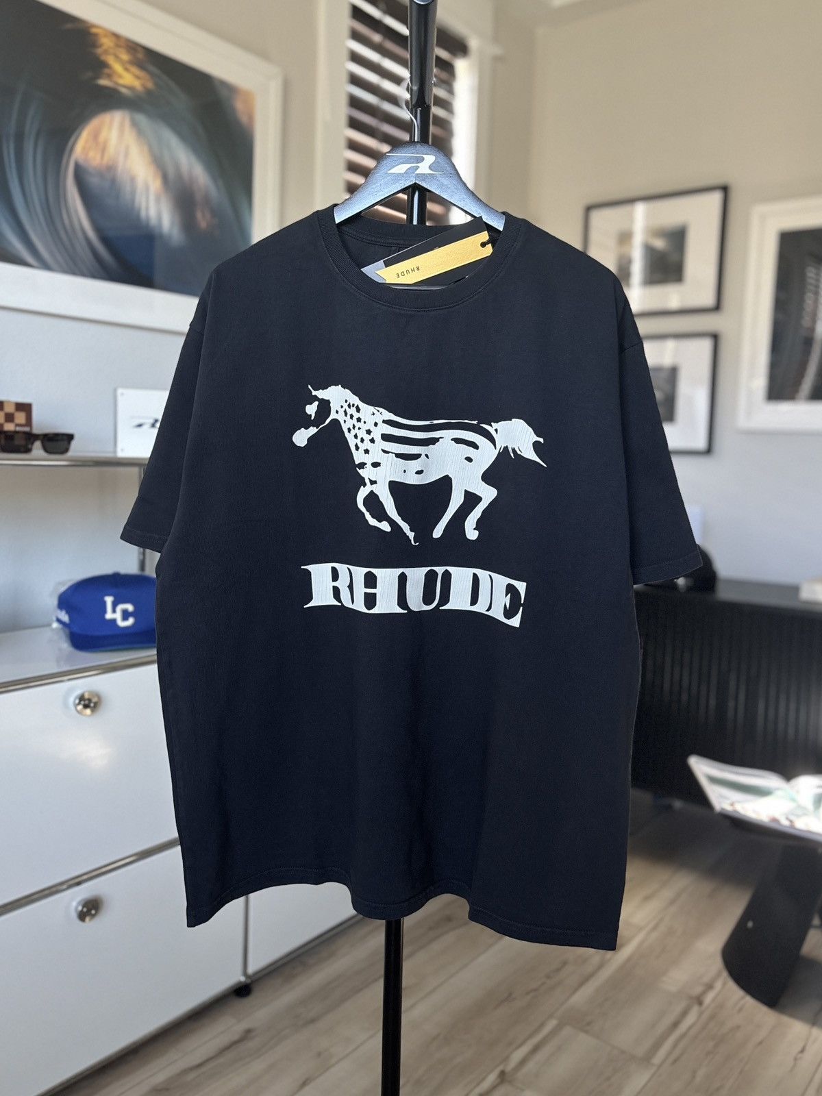 Rhude Horse Logo Graphic Tee Hoodie, Sweatshirt | PodTeesHub.com