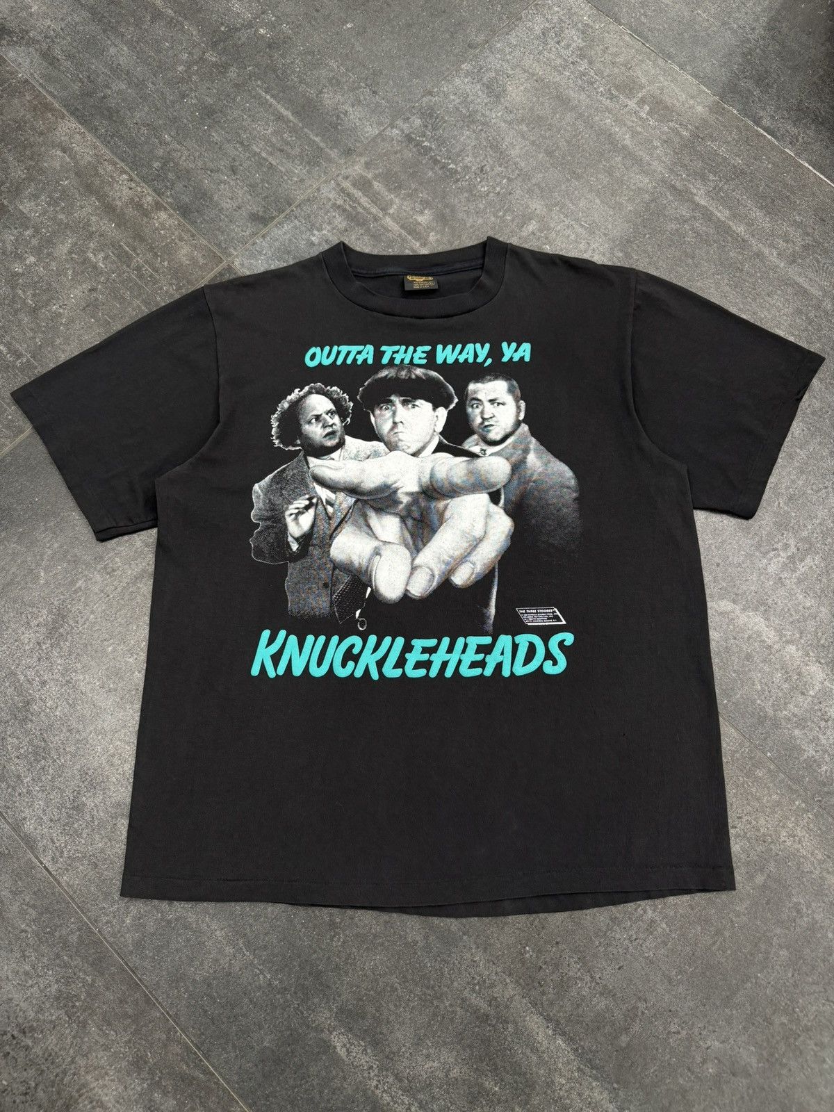 Changes Vintage 80 S The Three Stooges Knucklehead Movie Tee T Shirt Hoodie, Sweatshirt | PodTeesHub.com