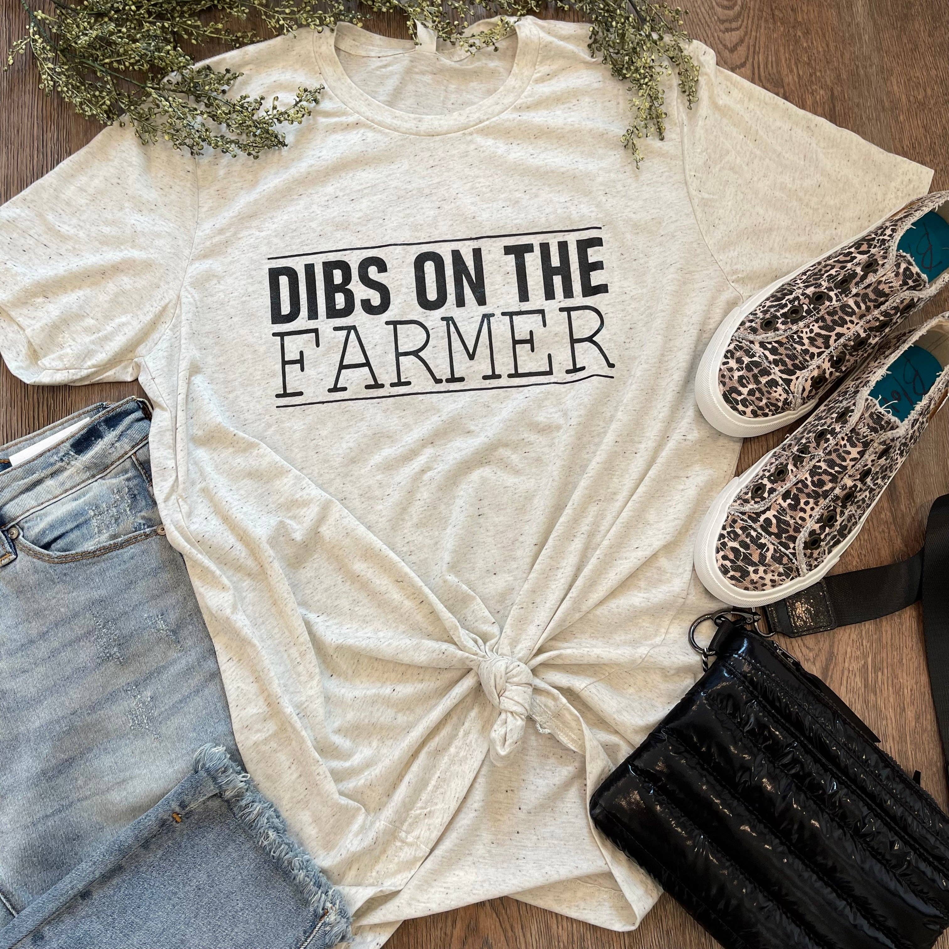 Dibs On the Farmer Tee Hoodie, Sweatshirt | PodTeesHub.com