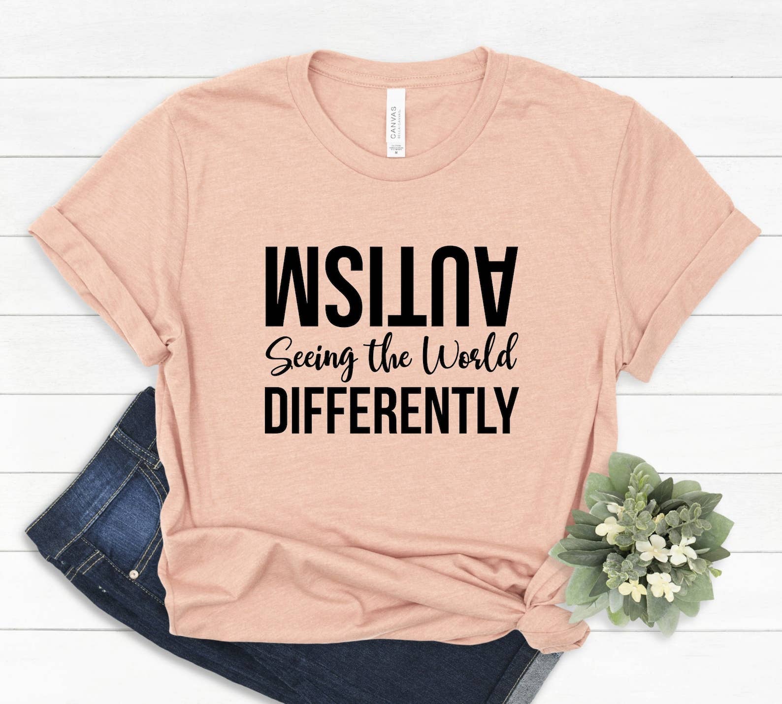 Autism Seeing the World Differently T-Shirt Hoodie, Sweatshirt | PodTeesHub.com