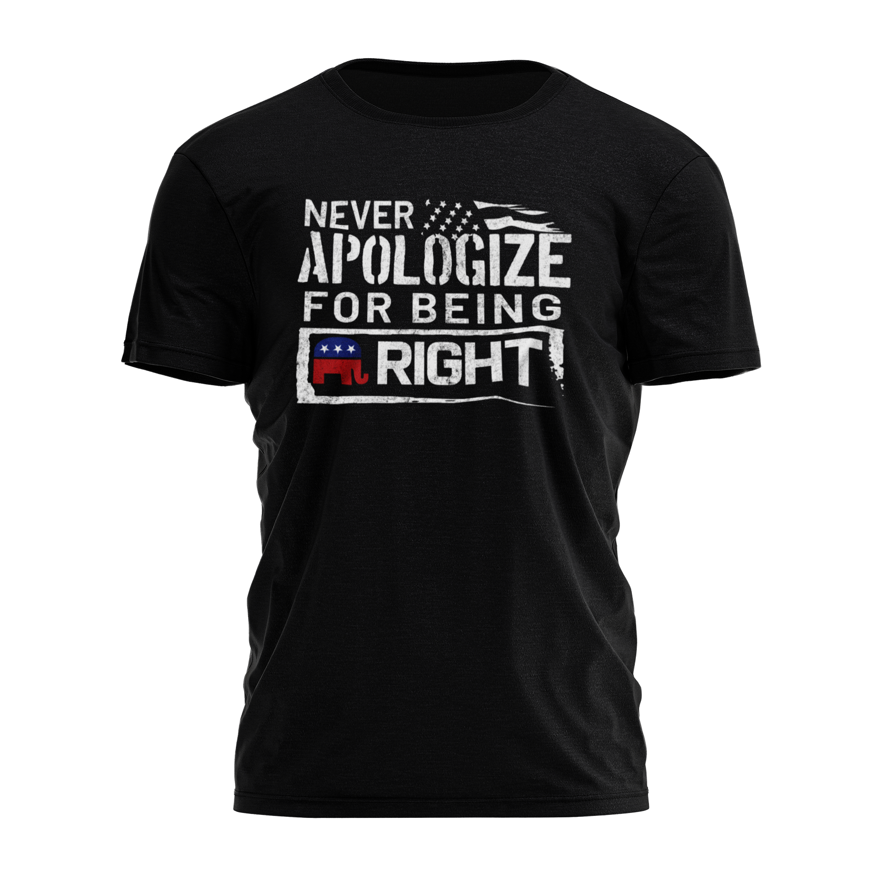 Never Apologize For Being Right Tee - 3043 Hoodie, Sweatshirt | PodTeesHub.com