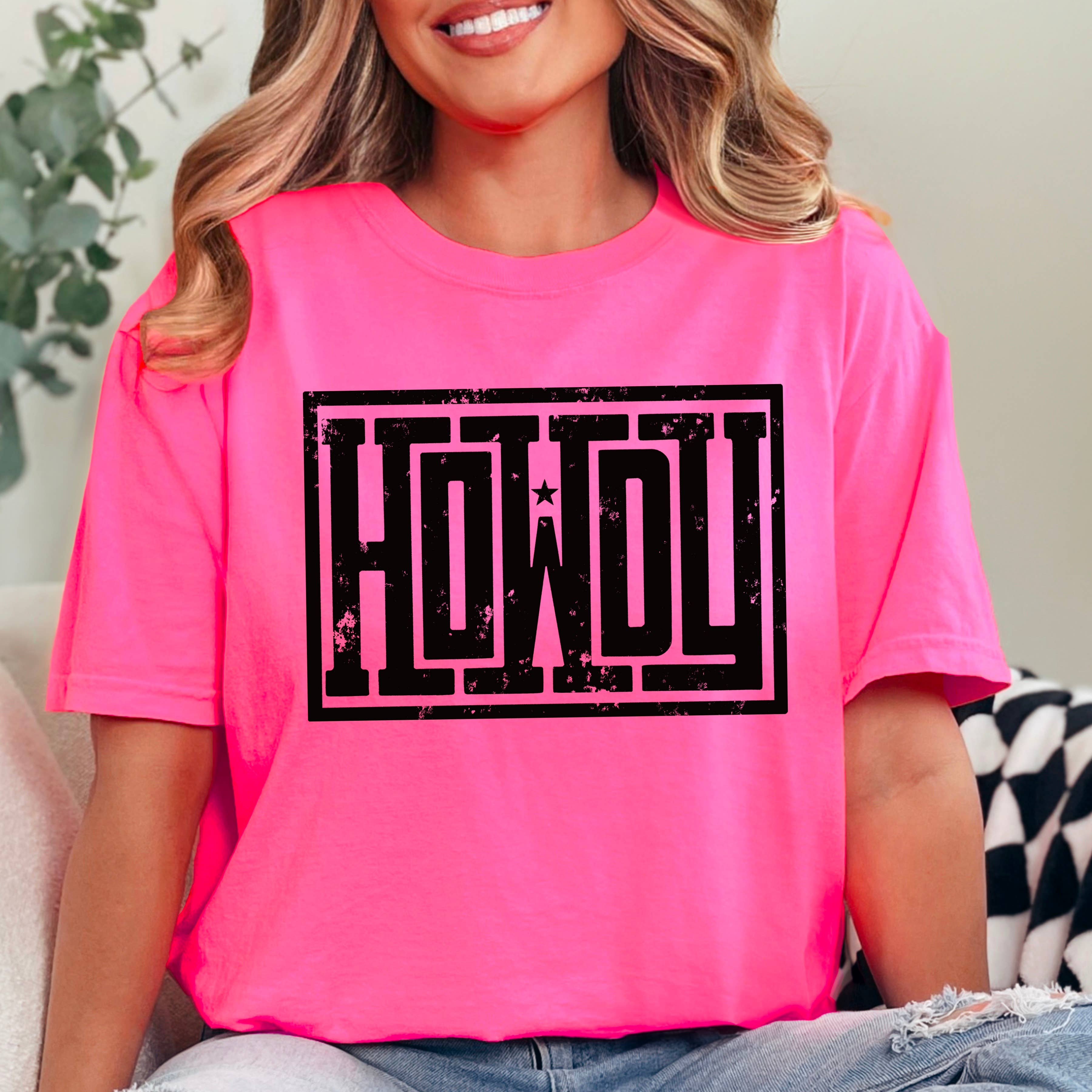Howdy Graphic Shirt | Western Graphic Tee | Comfort Color Hoodie, Sweatshirt | PodTeesHub.com