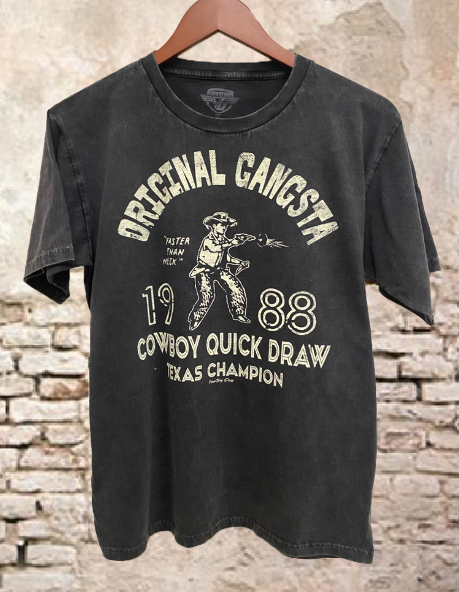 Original Gangsta Acid Wash Relaxed Tee Hoodie, Sweatshirt | PodTeesHub.com