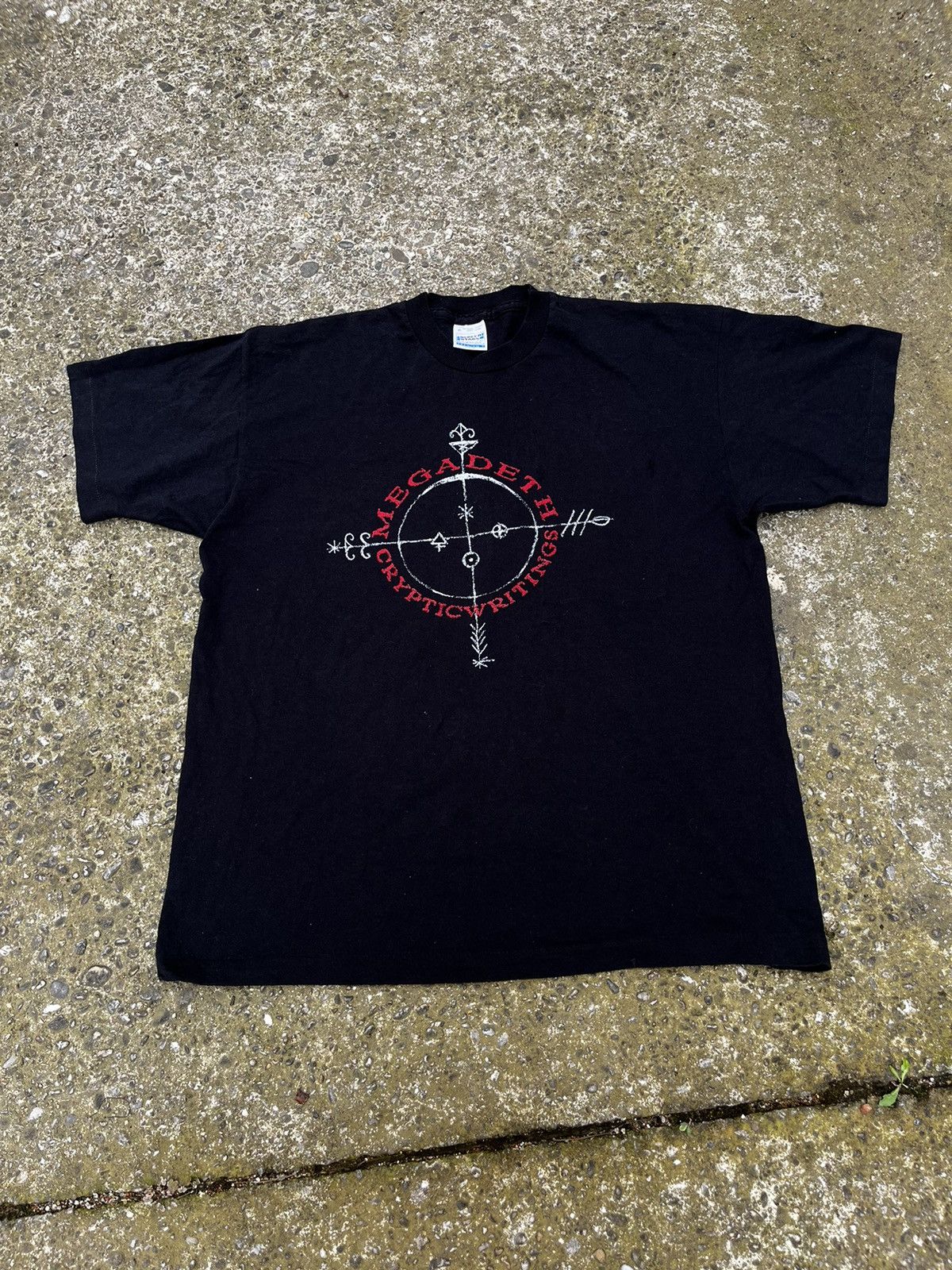 Vintage Megadeth Cryptic Writings T Shirt Hoodie, Sweatshirt | PodTeesHub.com