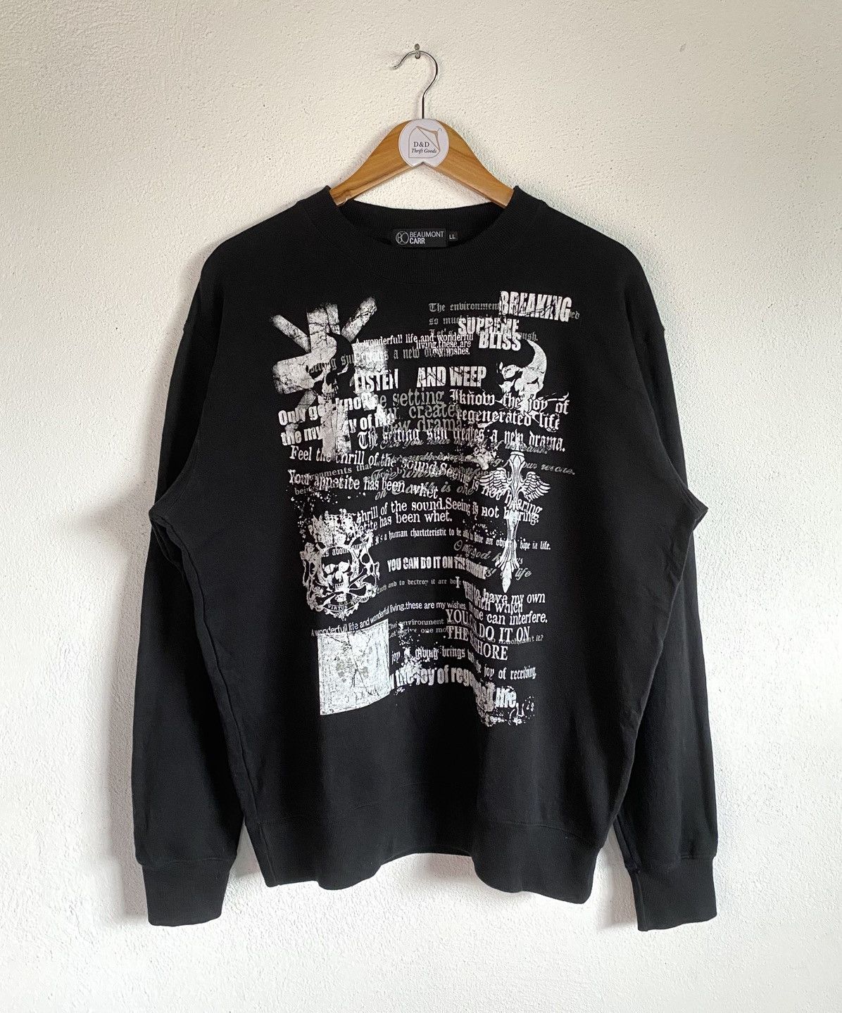 Japanese Brand Vintage Beumont Carr Graphic Sweatshirt T-Shirts, Hoodie | PodTeesHub.com