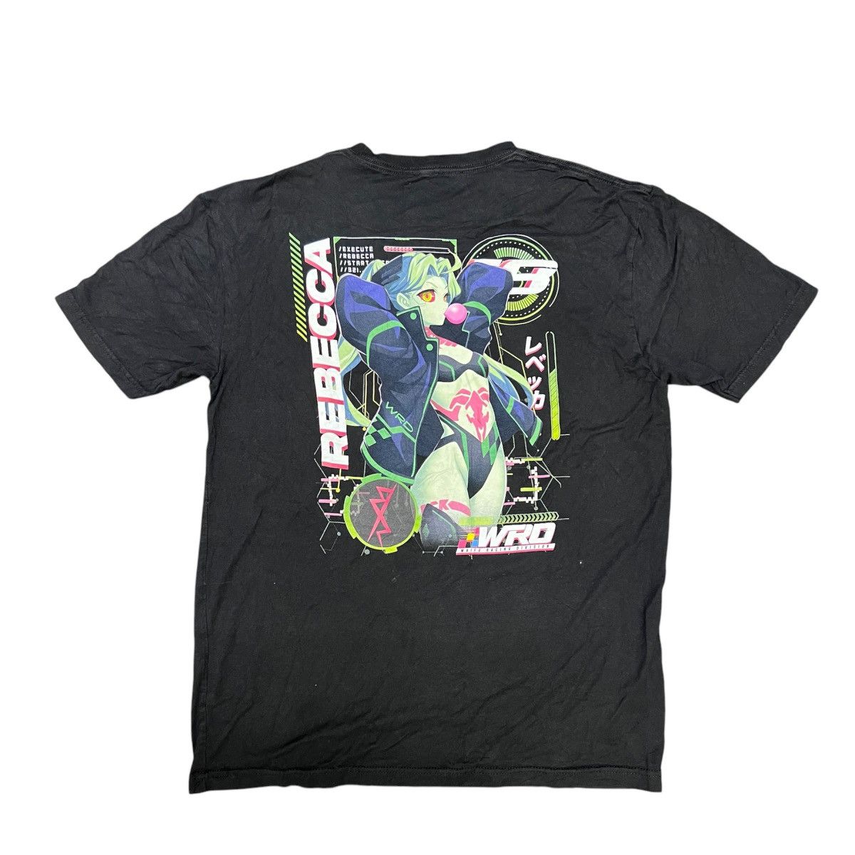 Japanese Brand X Vintage Rare Waifu Racing Division Rebecca Cyber Punk Anime T-Shirts, Hoodie, Sweatshirt