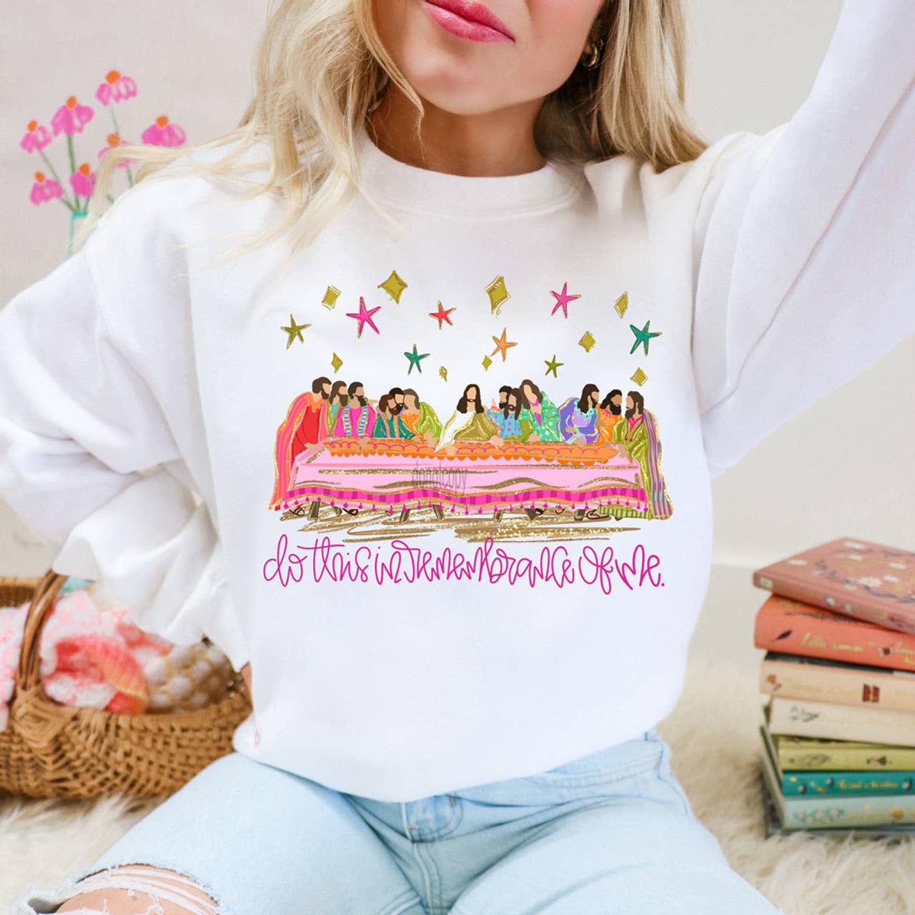 Do This in Remembrance of Me Last Supper Sweatshirt T-Shirts, Hoodie | PodTeesHub.com
