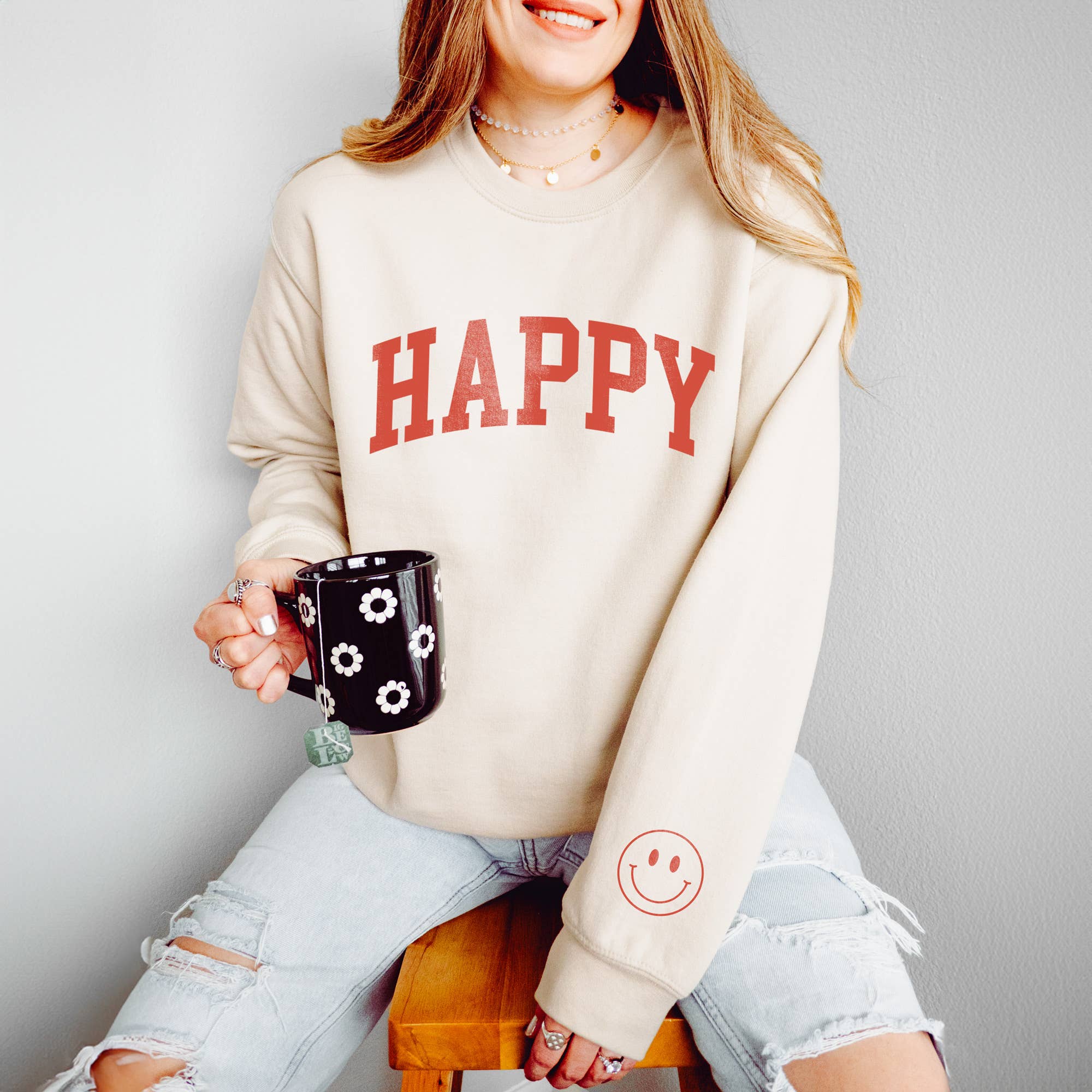 Happy Sweatshirt T-Shirts, Hoodie | PodTeesHub.com