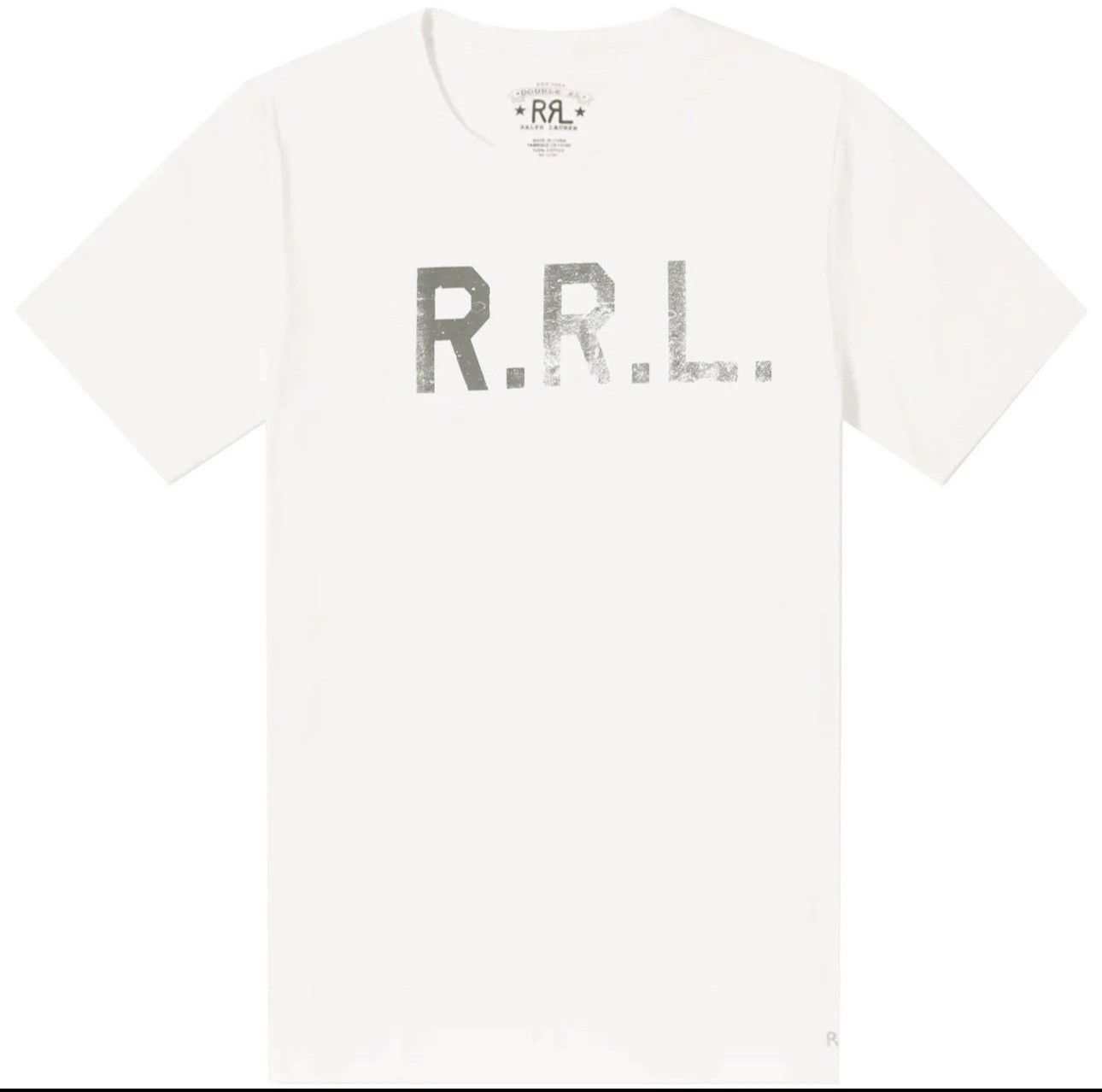 Rrl Ralph Lauren Size L Double Rl Logo Jersey Crewneck T Shirt White Rrl Hoodie, Sweatshirt | PodTeesHub.com