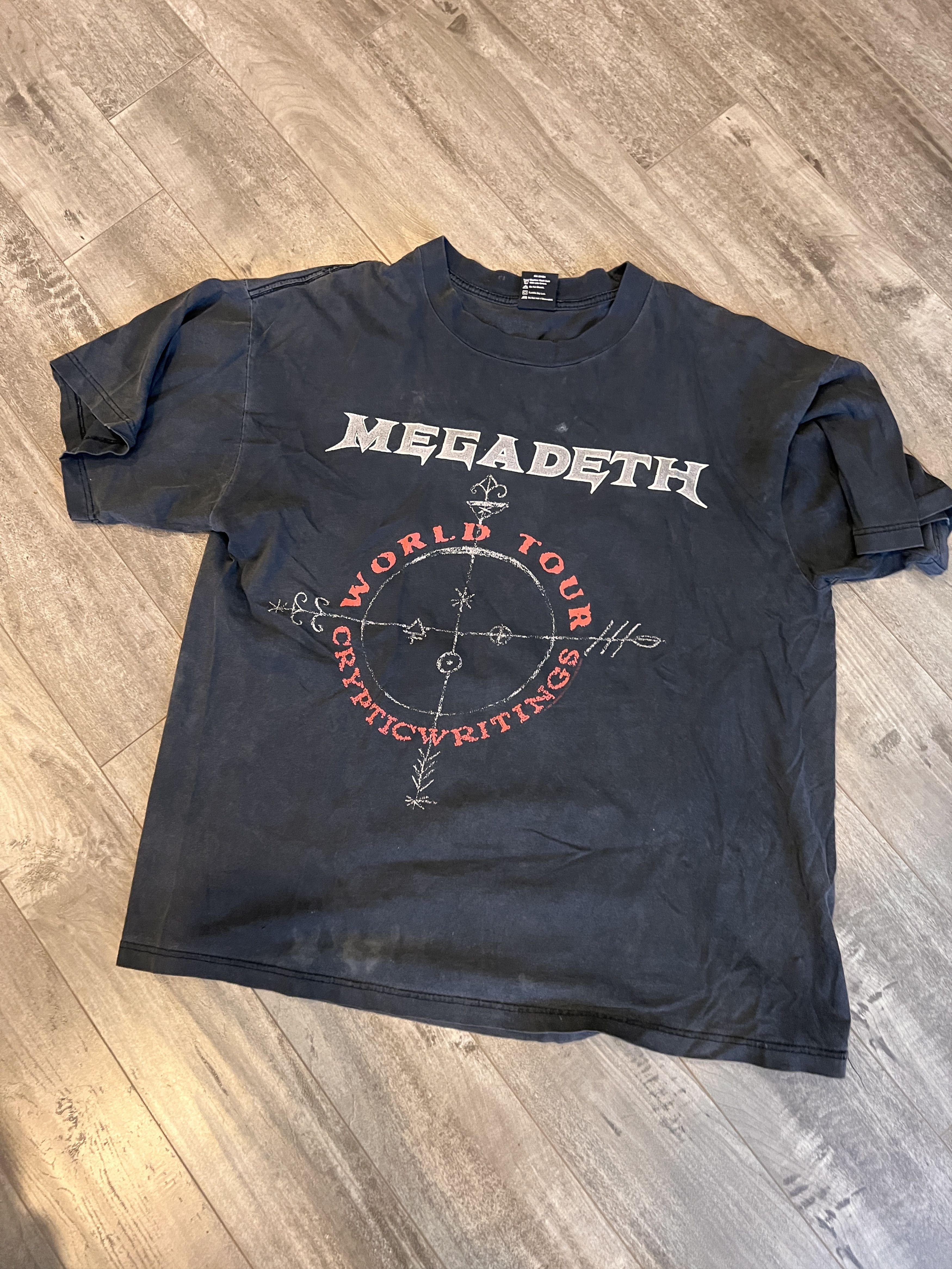 Vintage Megadeath Tee Shirt Boxy Hoodie, Sweatshirt | PodTeesHub.com