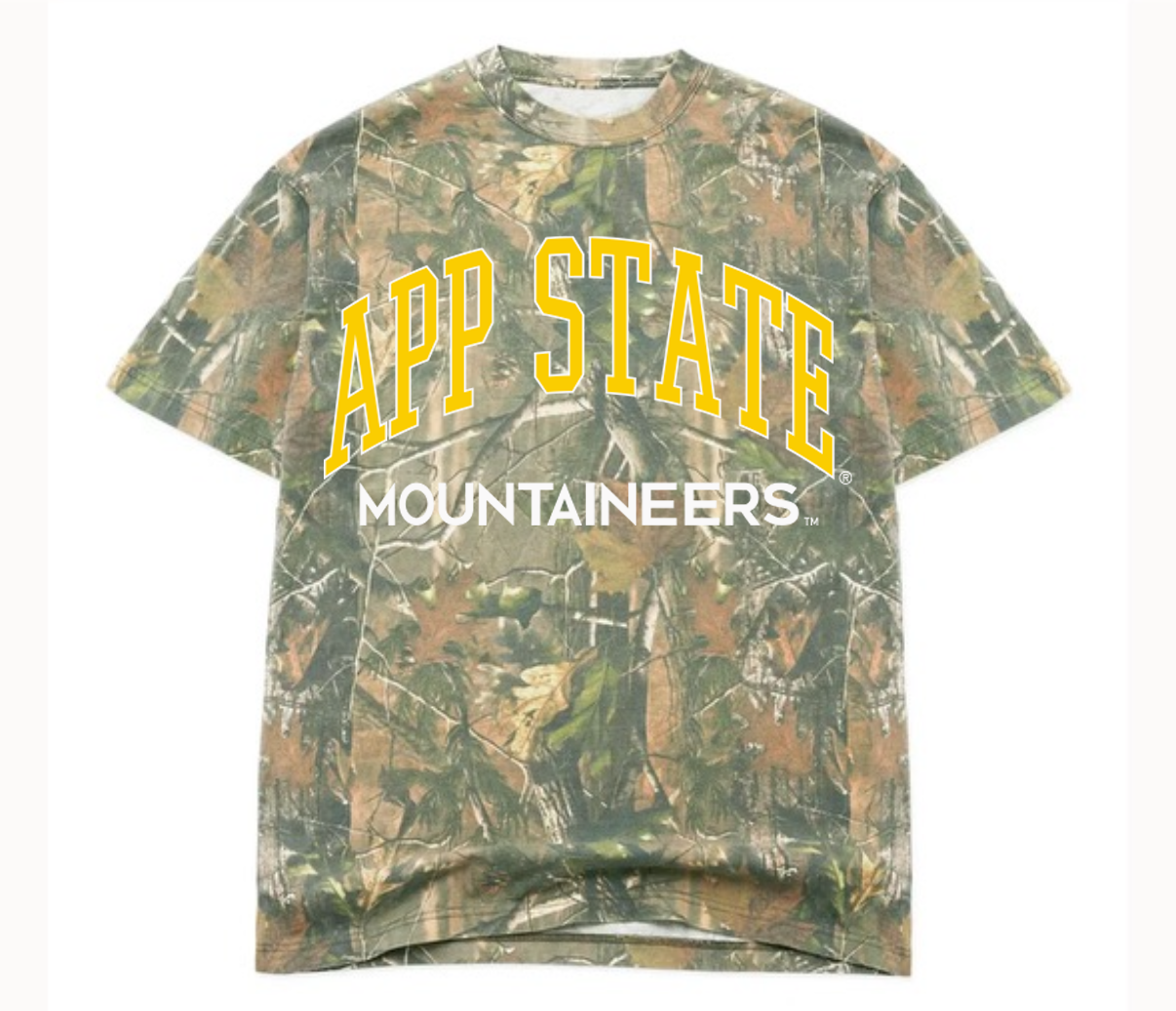 App State Mountaineers Filled Gault Camo Tee Hoodie, Sweatshirt | PodTeesHub.com