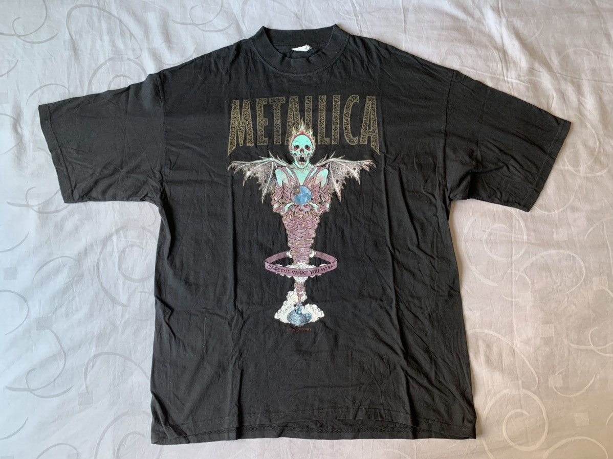 Metallica X Vintage Vintage King Nothing Pushead Metallica Tour Tee Band Tshirt Hoodie, Sweatshirt | PodTeesHub.com