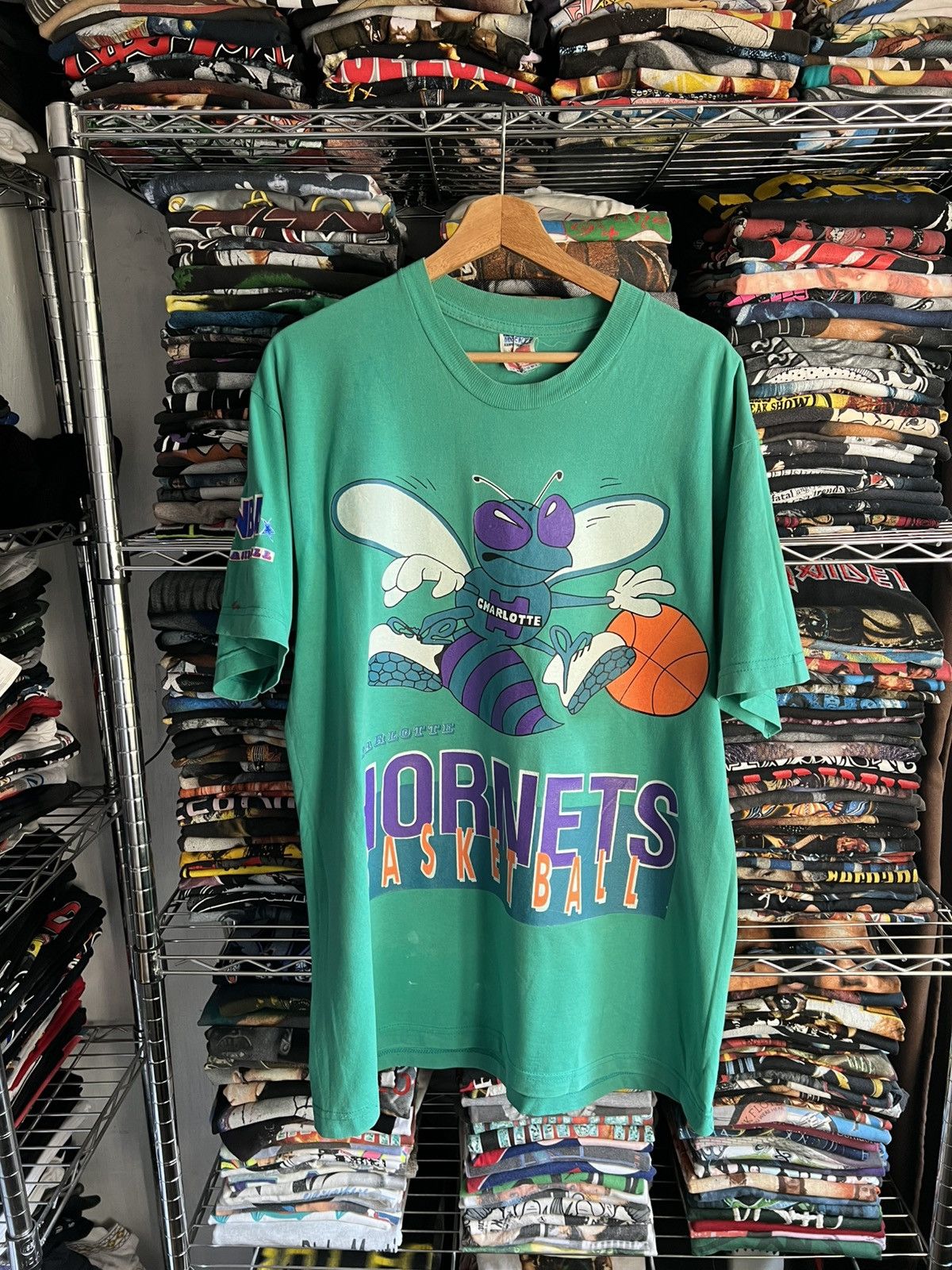 Nba 90s Charlotte Hornets Basketball Bootleg Tee Hoodie, Sweatshirt | PodTeesHub.com