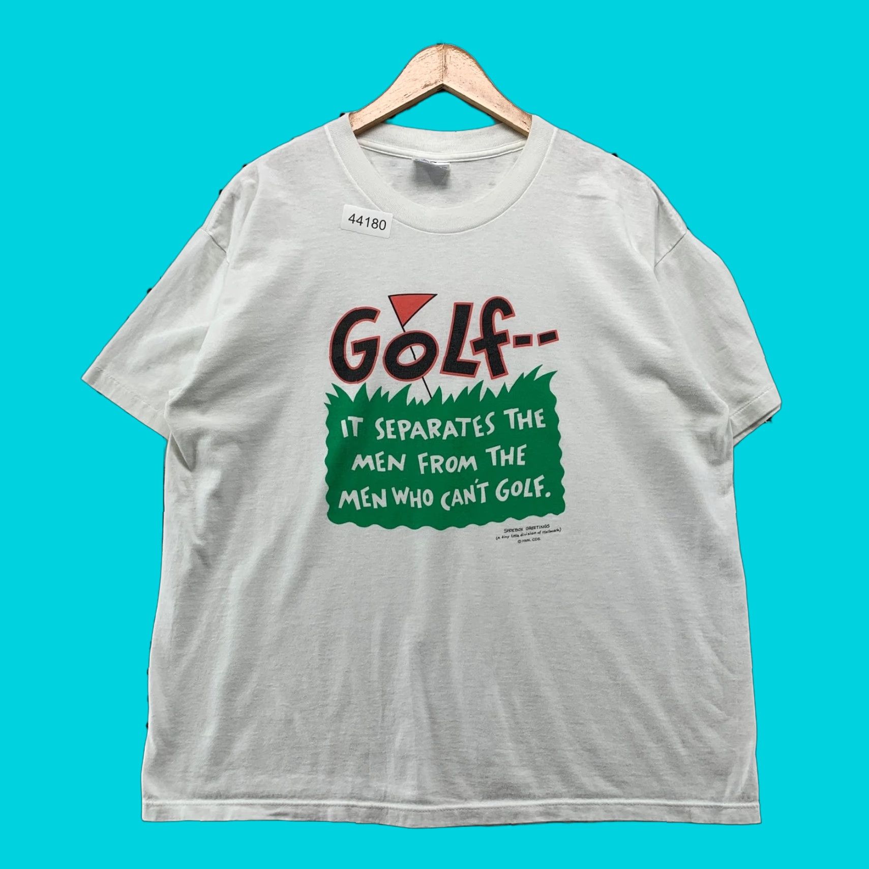 Vintage 90s Funny Golf Quote Shirt Mens Xl White Shoebox Greetings Hoodie, Sweatshirt | PodTeesHub.com