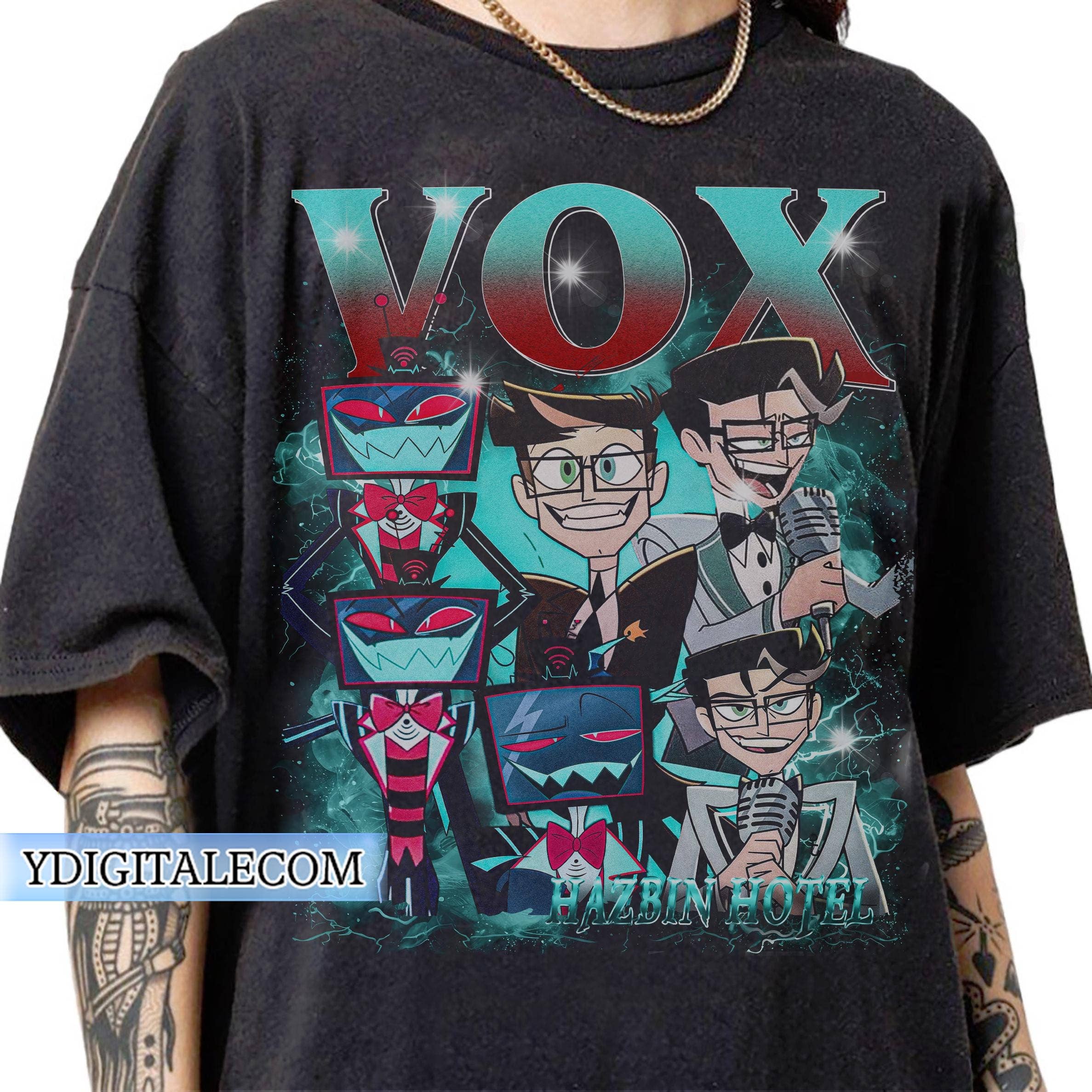 Vintage 90S Graphic Style Vox Hazbin Hotel T-Shirt Hoodie, Sweatshirt | PodTeesHub.com