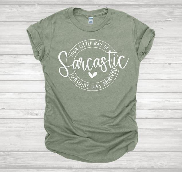 Sarcastic Ray Of Sunshine T-Shirt - Softstyle Gildan Tee, 65% Polyester/35% Cotton Hoodie, Sweatshirt | PodTeesHub.com