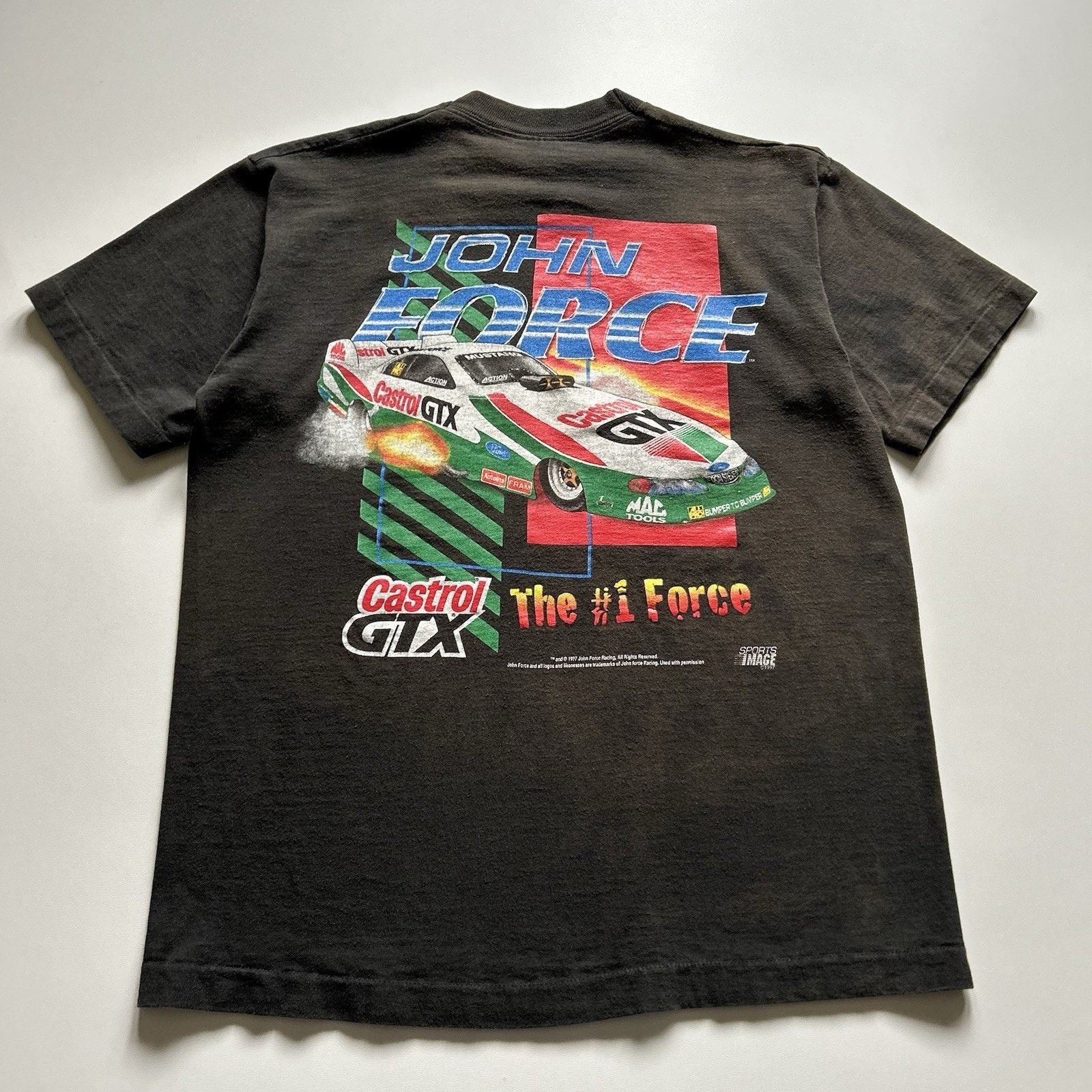 Nascar X Vintage Vintage John Force T Shirt Medium 90s Nhra Drag Racing Rare Hoodie, Sweatshirt | PodTeesHub.com