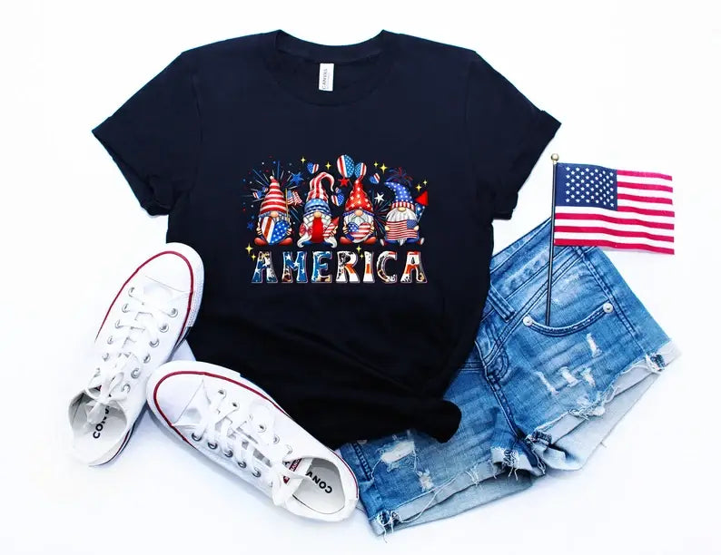 America Gnomes T-Shirt Hoodie, Sweatshirt | PodTeesHub.com