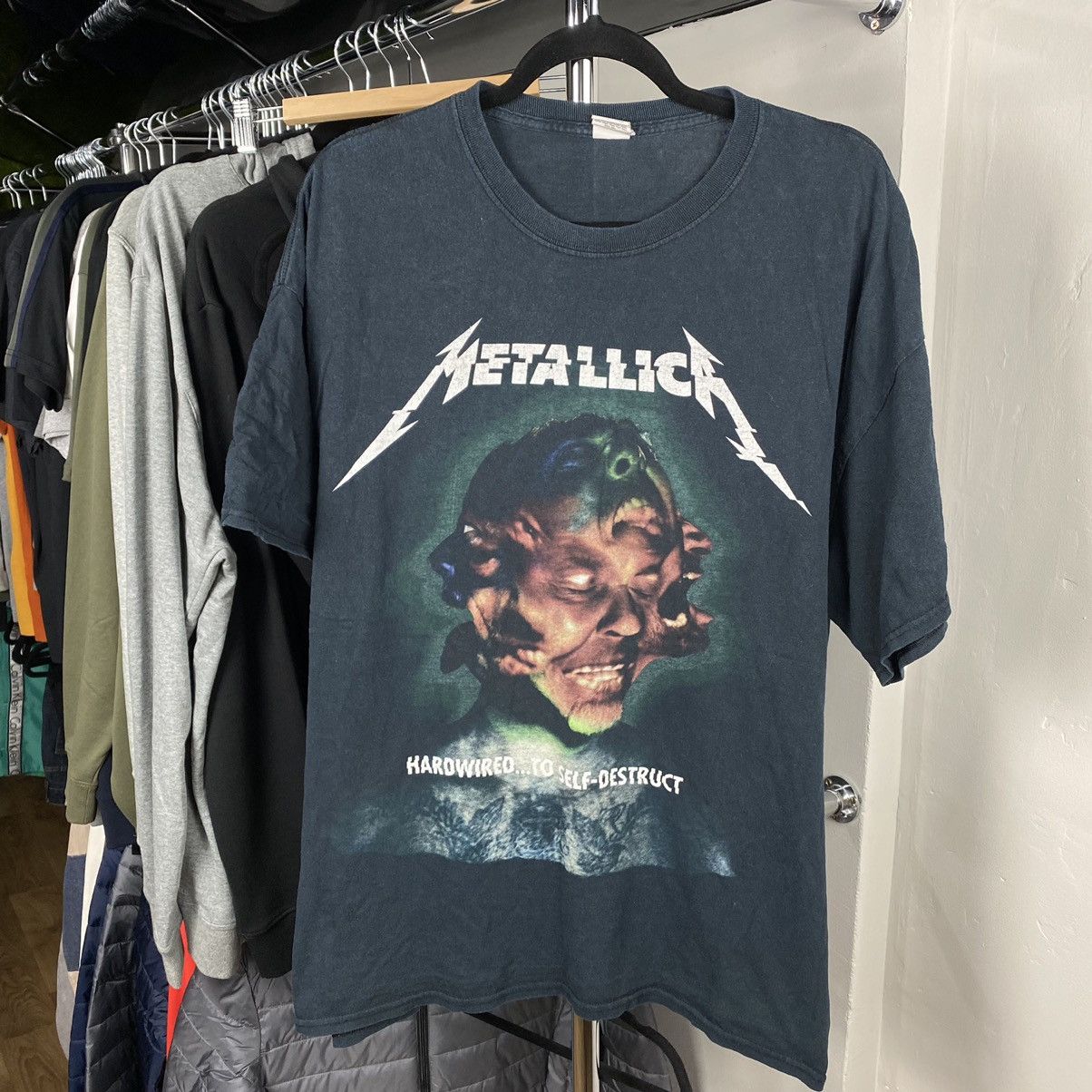 X Vintage Metallica Hardwired To Self Destruct Promo Rare T Shirt Hoodie, Sweatshirt | PodTeesHub.com