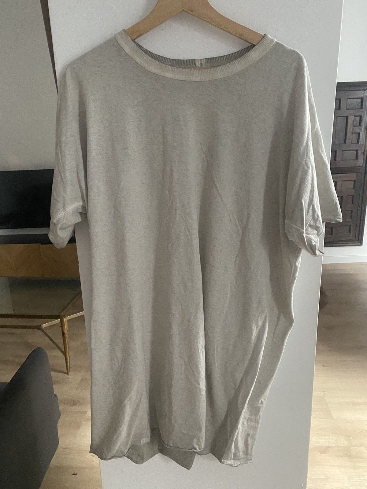 Boris Bidjan Saberi Grey Cream Stone Washed T Shirt Hoodie, Sweatshirt | PodTeesHub.com