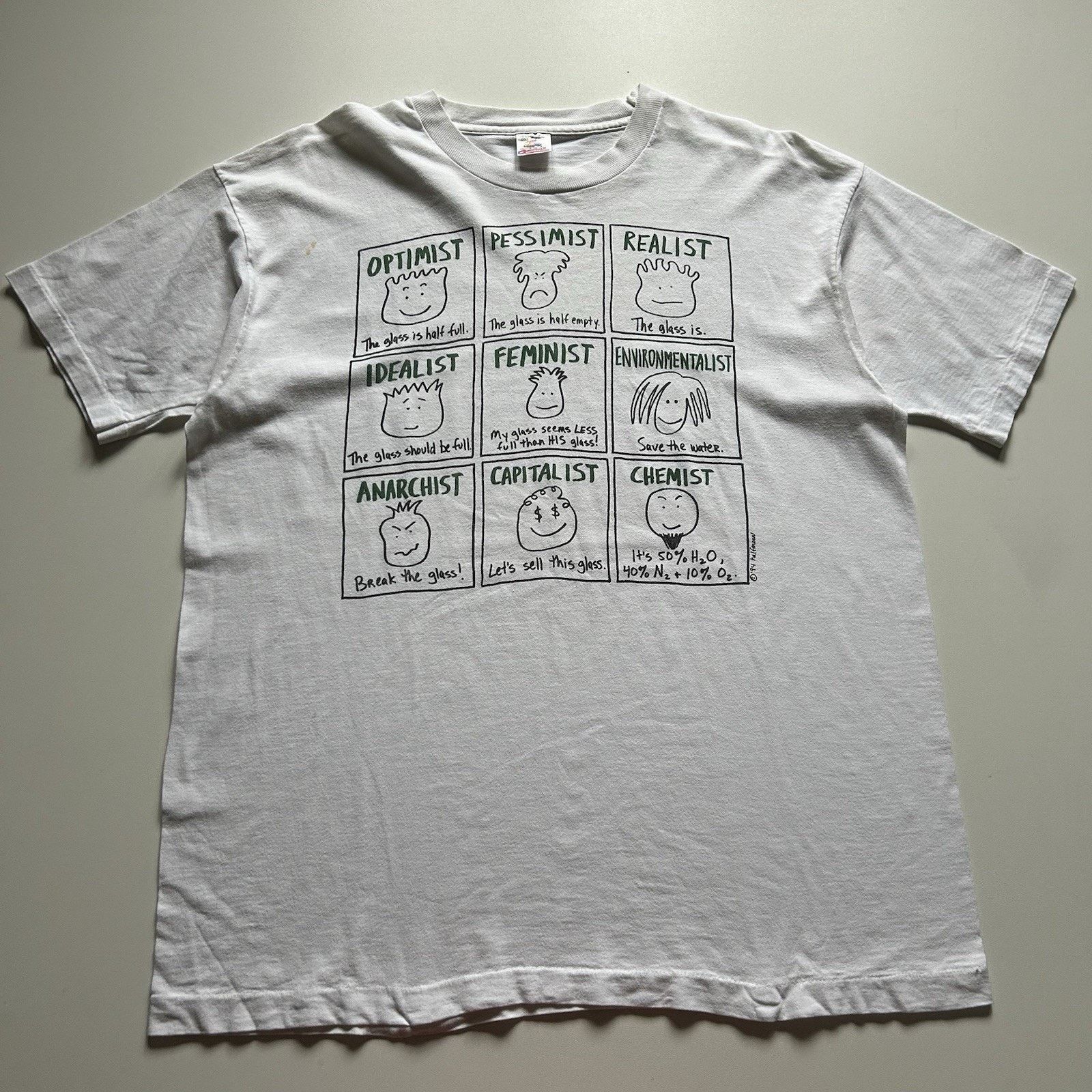 Fruit Of The Loom Vintage 90s Funny T Shirt Xl Life Perspective View Art Rare Hoodie, Sweatshirt | PodTeesHub.com