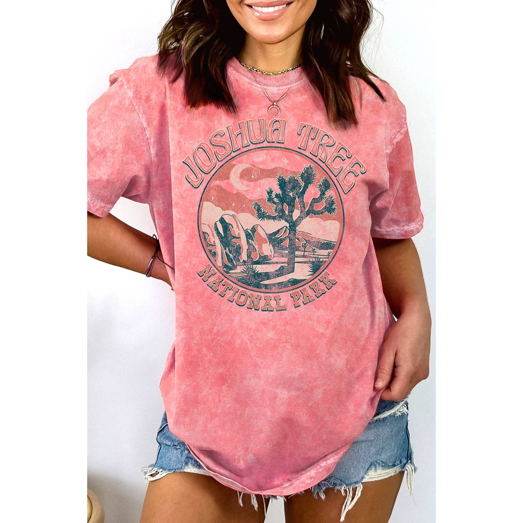 Joshua Tree Women's Graphic T-Shirt - Mineral Wash Hoodie, Sweatshirt | PodTeesHub.com