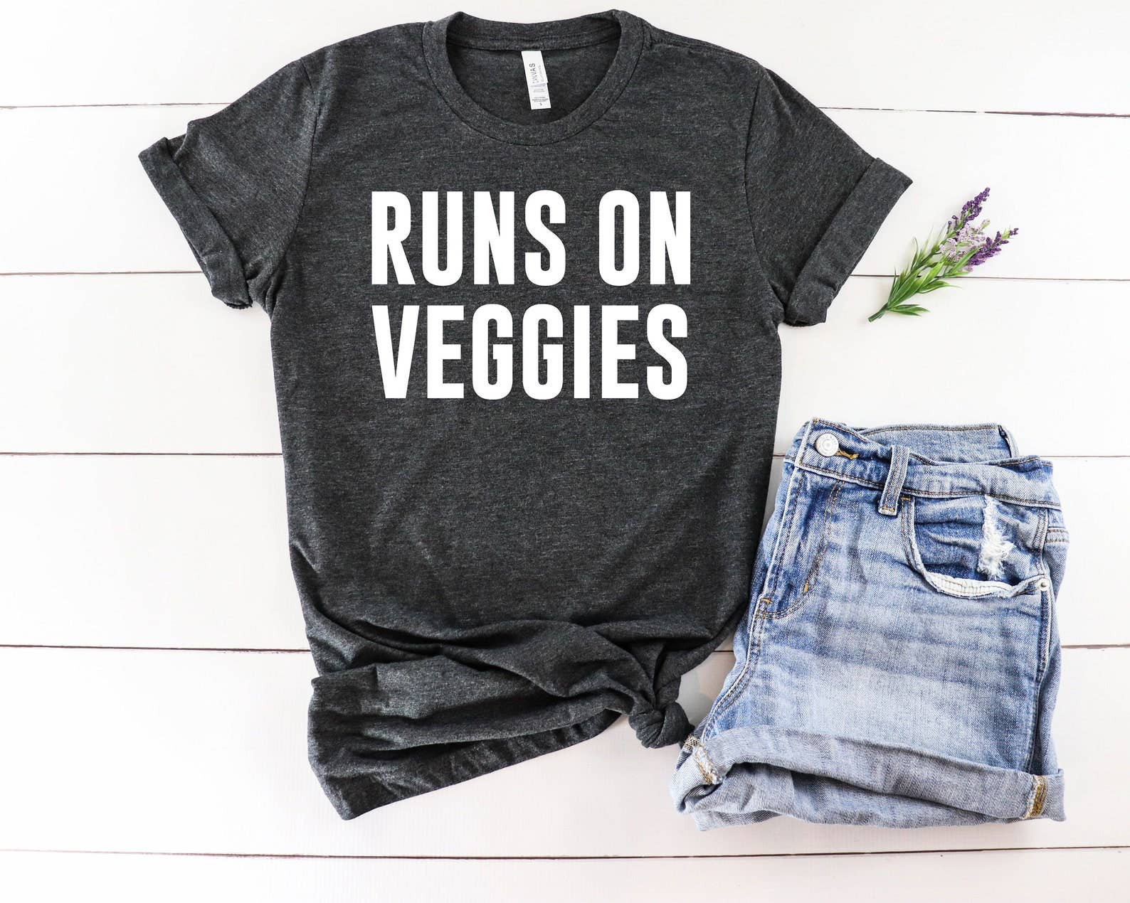 Runs On Veggies T-Shirt Hoodie, Sweatshirt | PodTeesHub.com
