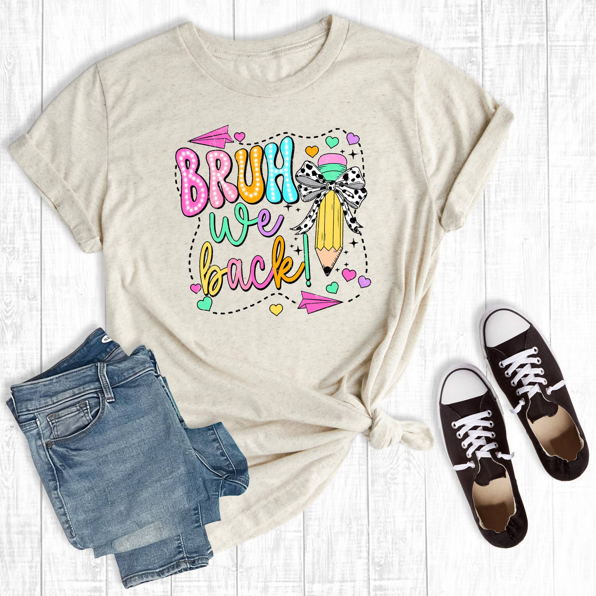 Funny Teacher Bruh We Back Graphic Tee Hoodie, Sweatshirt | PodTeesHub.com