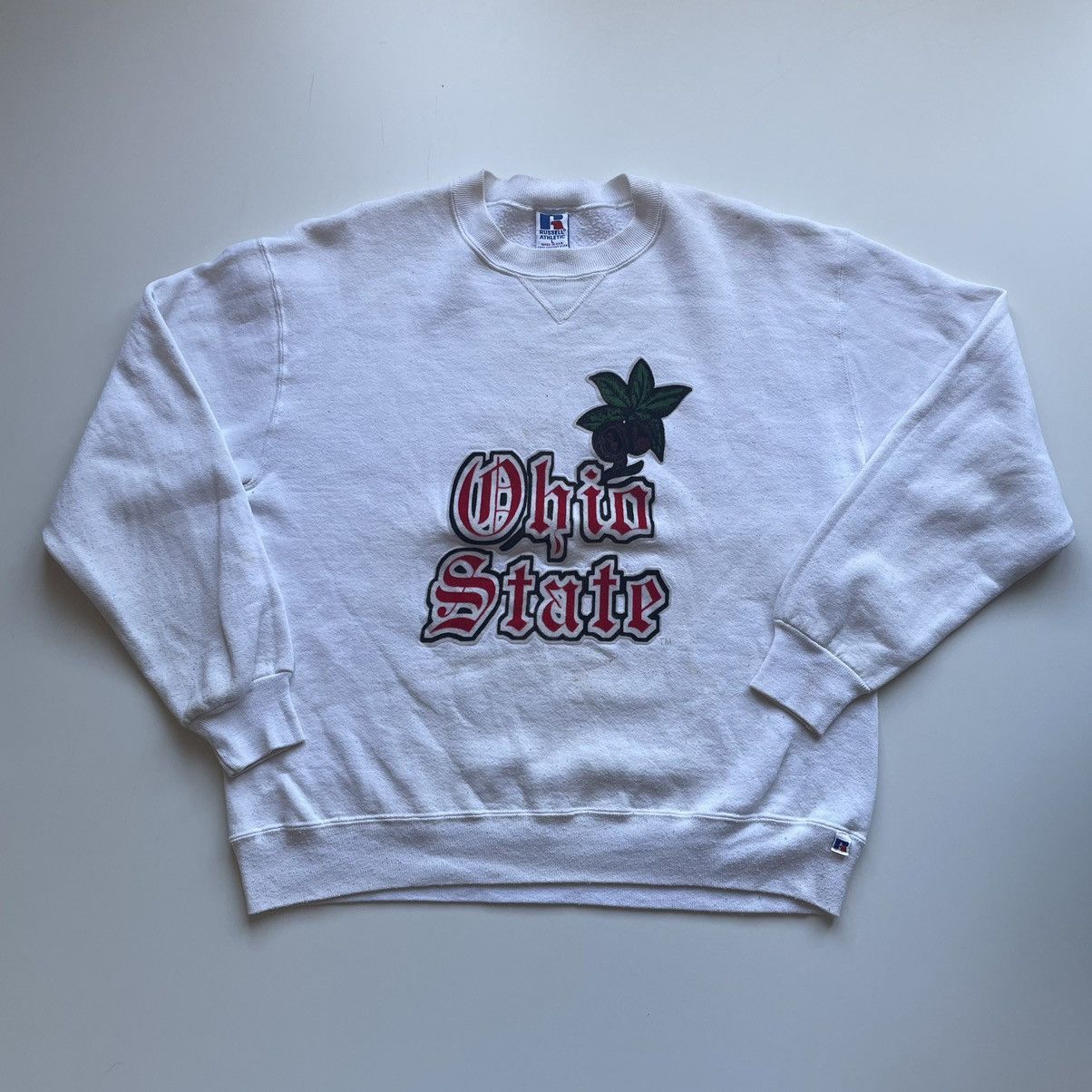 Ncaa Vintage 90s Ohio State University Buckeyes Graphic Crewneck T-Shirts, Hoodie, Sweatshirt | PodTeesHub.com