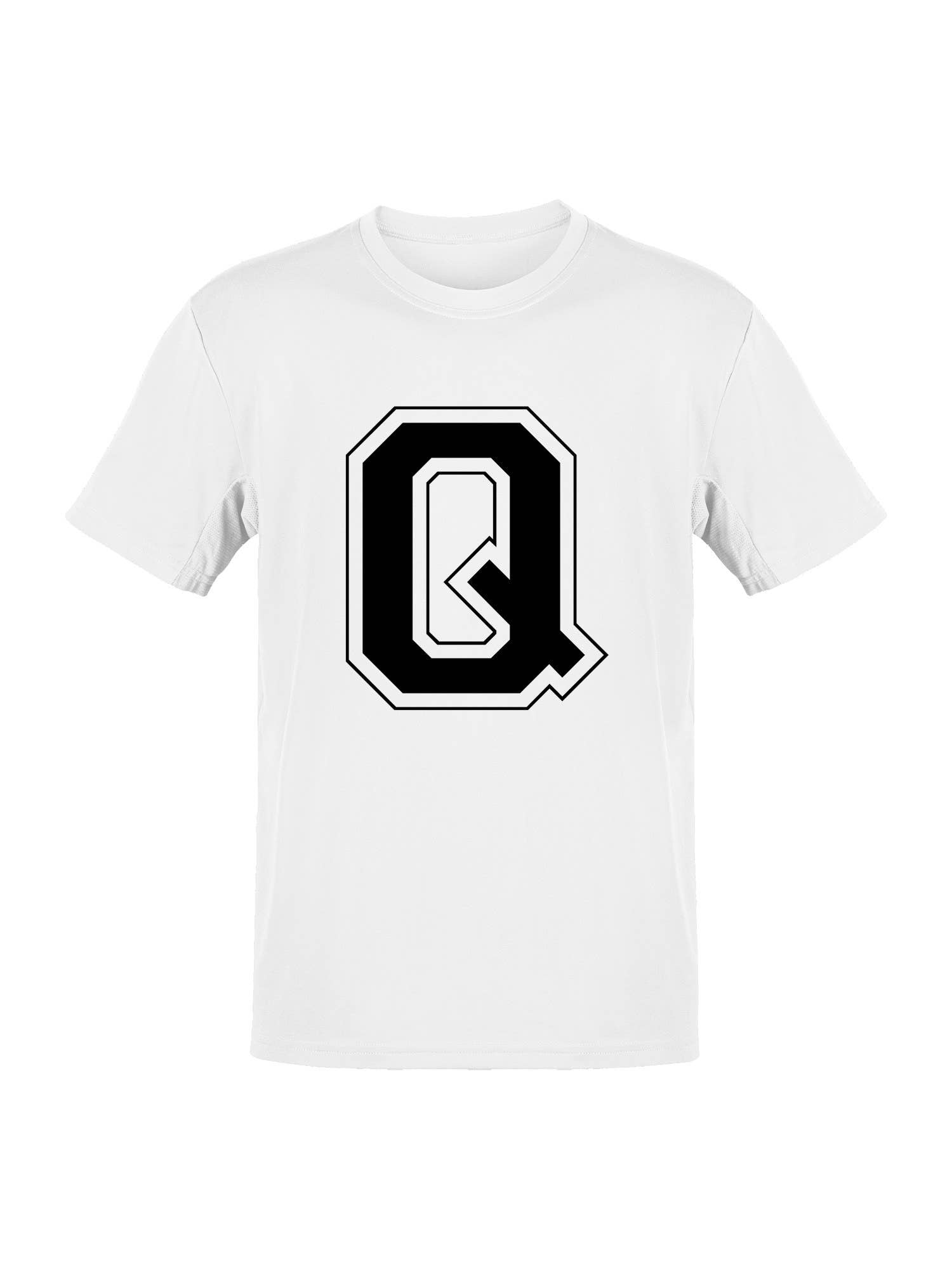 College Varsity Letter Q Unisex T-Shirt Men's T-Shirt Hoodie, Sweatshirt | PodTeesHub.com