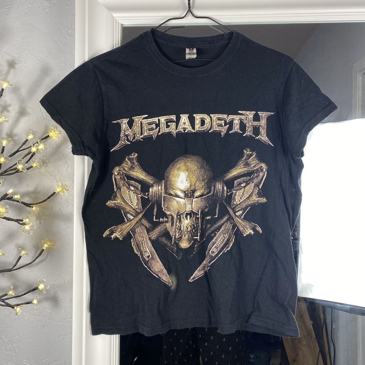 Band Tees Vintage Megadeth Skeleton Bones Print T Shirt Hoodie, Sweatshirt | PodTeesHub.com