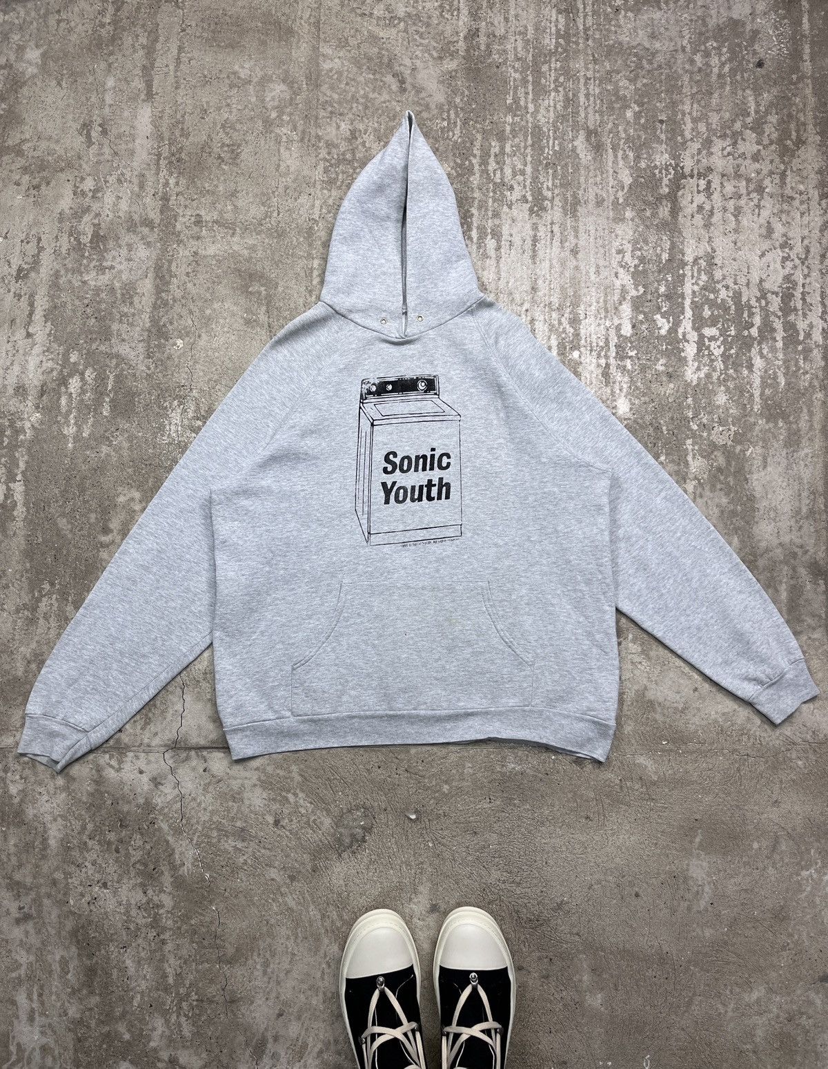 Band Tees 90s Sonic Youth Wash Machine Logo Rare Vintage Hoodie 1360 Sweatshirt | PodTeesHub.com