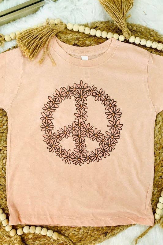 Daisy Peace Kids Bella Canvas Tee Hoodie, Sweatshirt | PodTeesHub.com