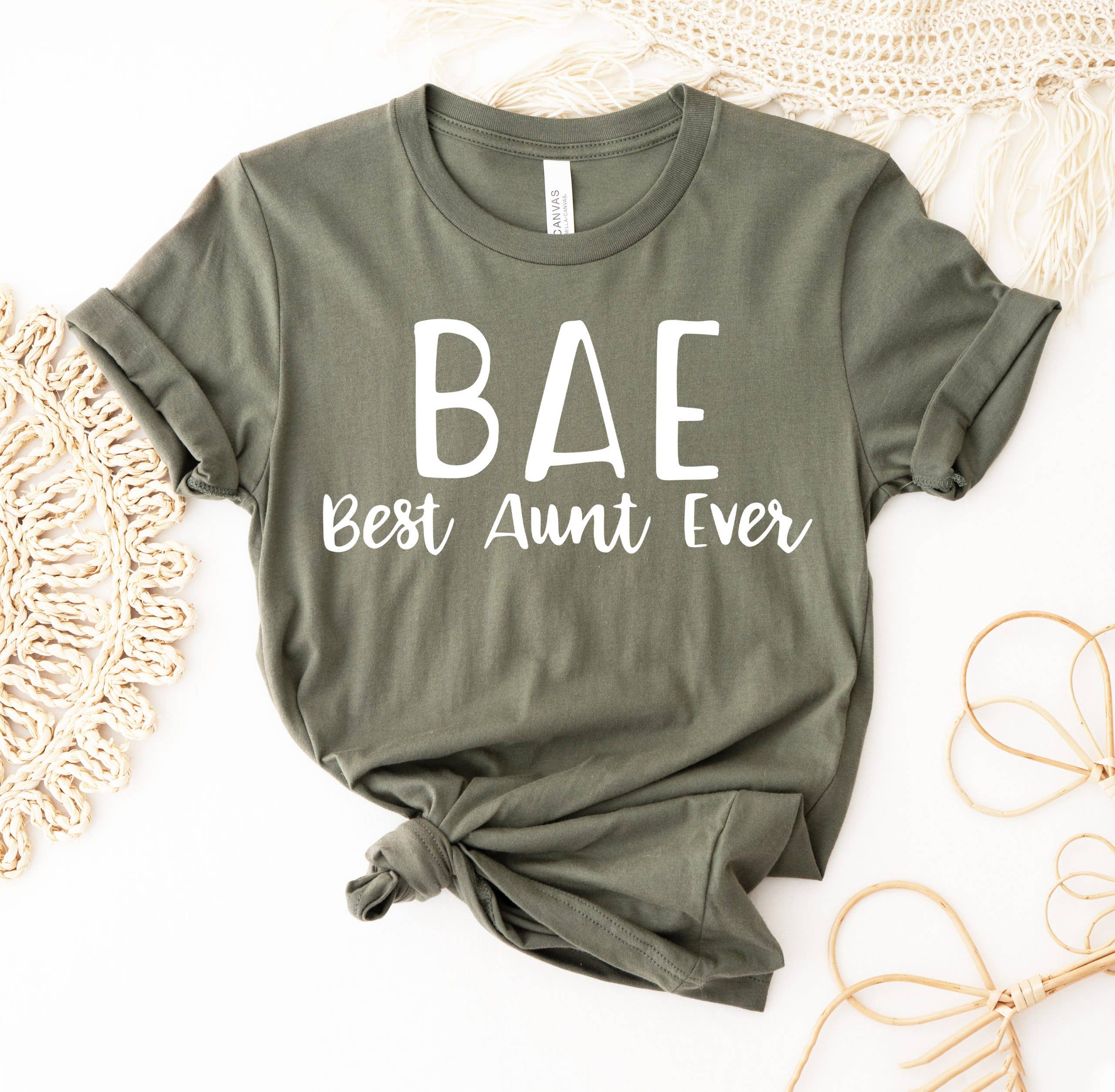 Bae Best Aunt Ever T-Shirt Hoodie, Sweatshirt | PodTeesHub.com