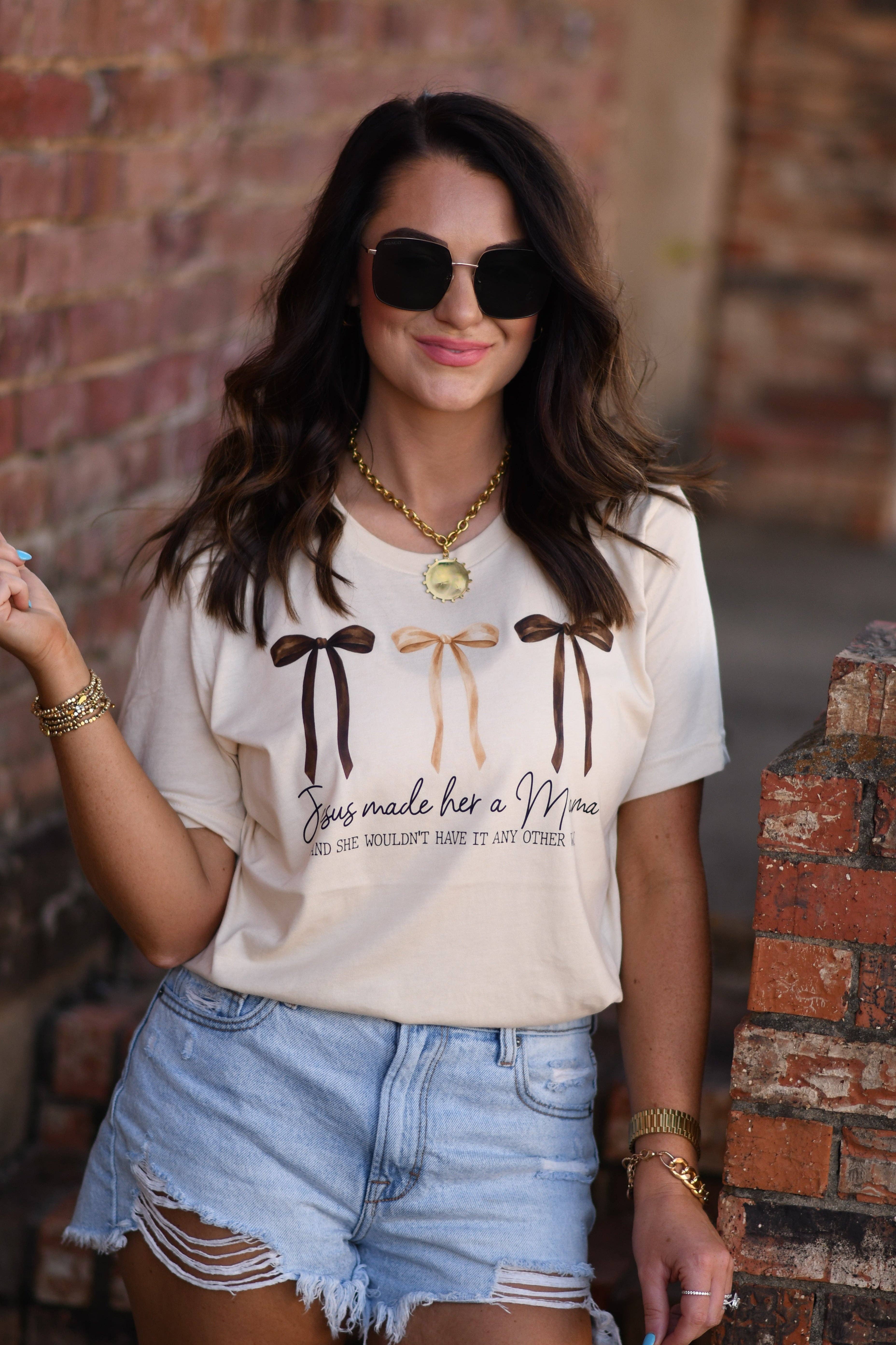 Jesus Made Her A Mama Tee Hoodie, Sweatshirt | PodTeesHub.com