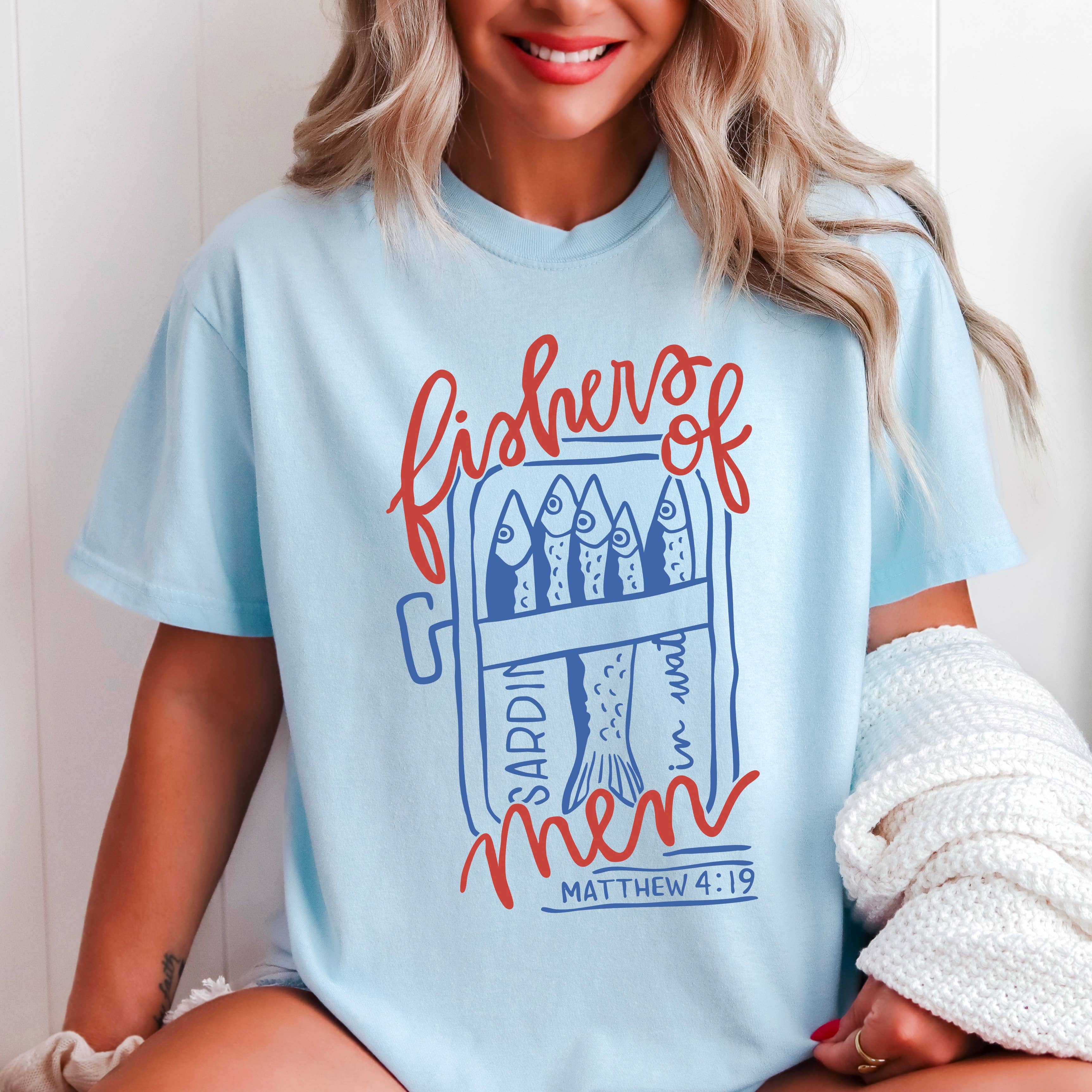 Fishers of Men Christian T-Shirt | Comfort Colors Hoodie, Sweatshirt | PodTeesHub.com