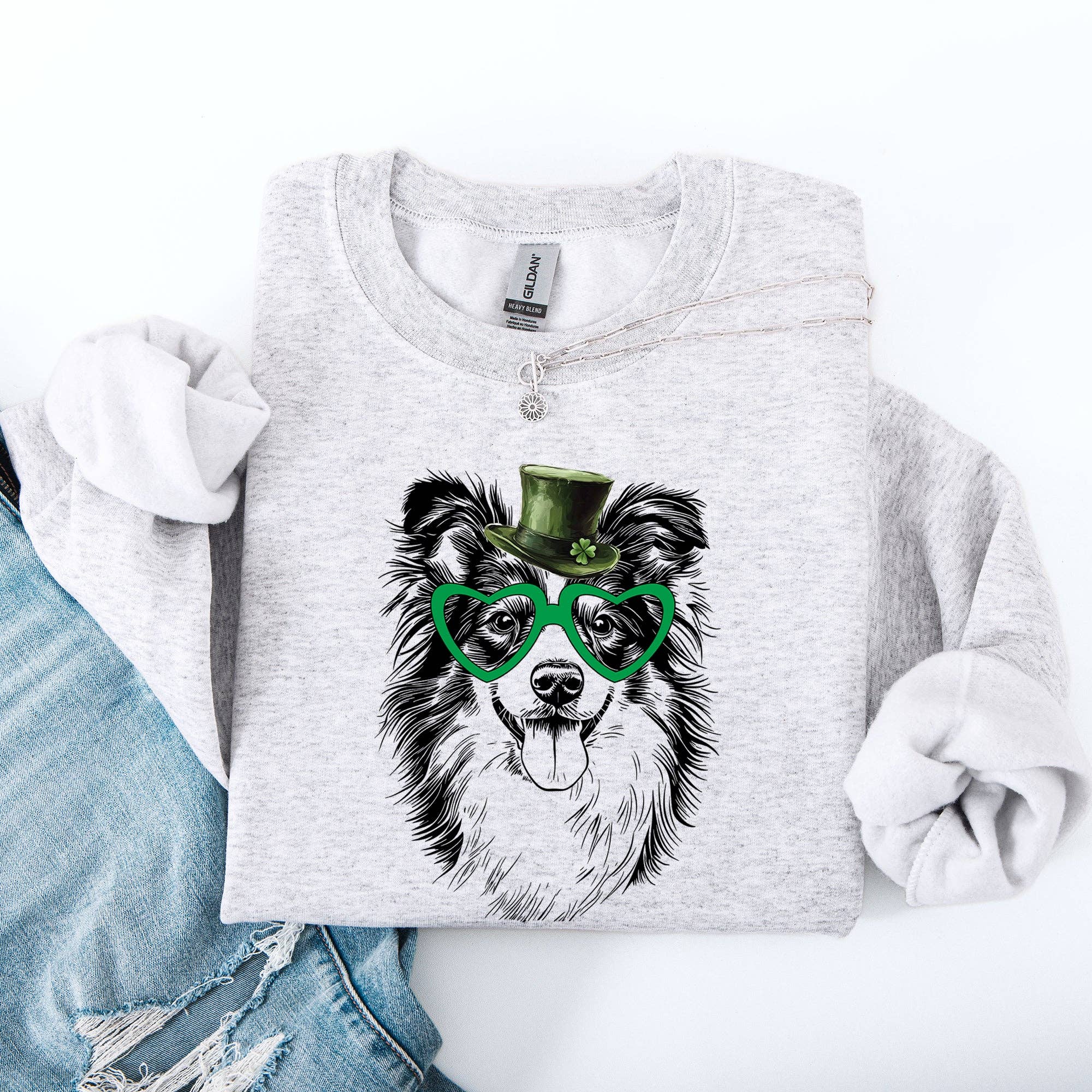 Sheltie, Shetland Sheepdog, Dog, St Patrick's Day Sweatshirt T-Shirts, Hoodie | PodTeesHub.com