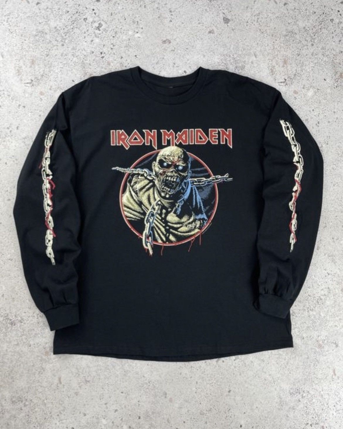 Iron Maiden X Vintage Iron Maiden Longsleeve Merch Vintage Rock N Roll T-Shirts, Hoodie, Sweatshirt | PodTeesHub.com