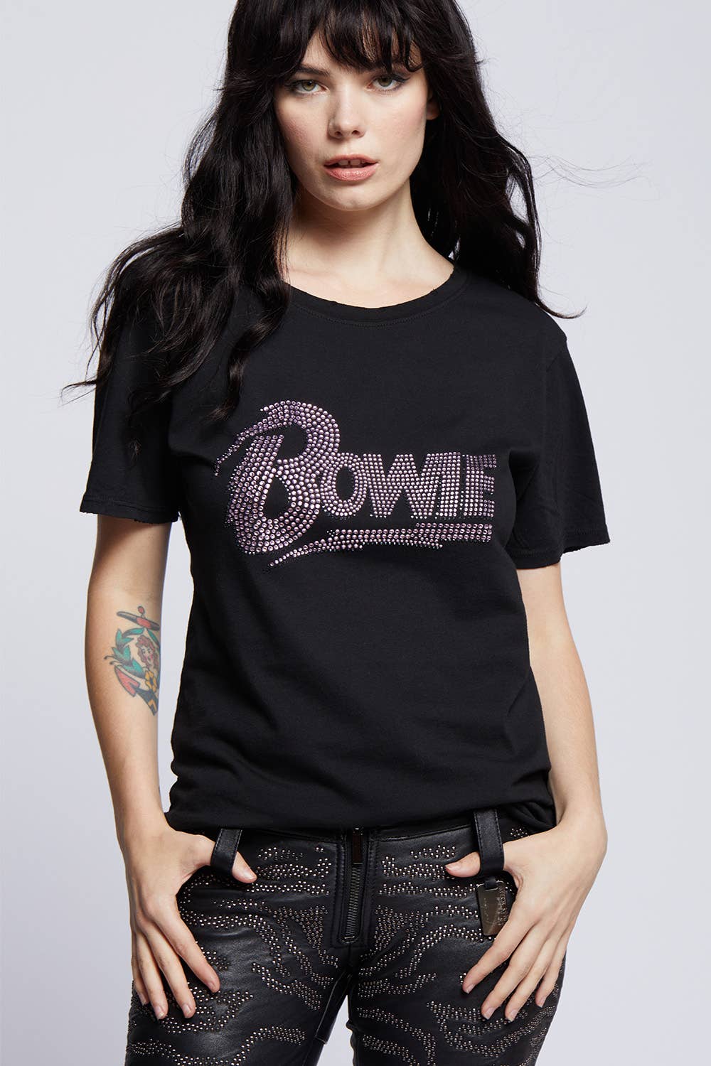 Bowie Crystal Boyfriend Tee Hoodie, Sweatshirt | PodTeesHub.com