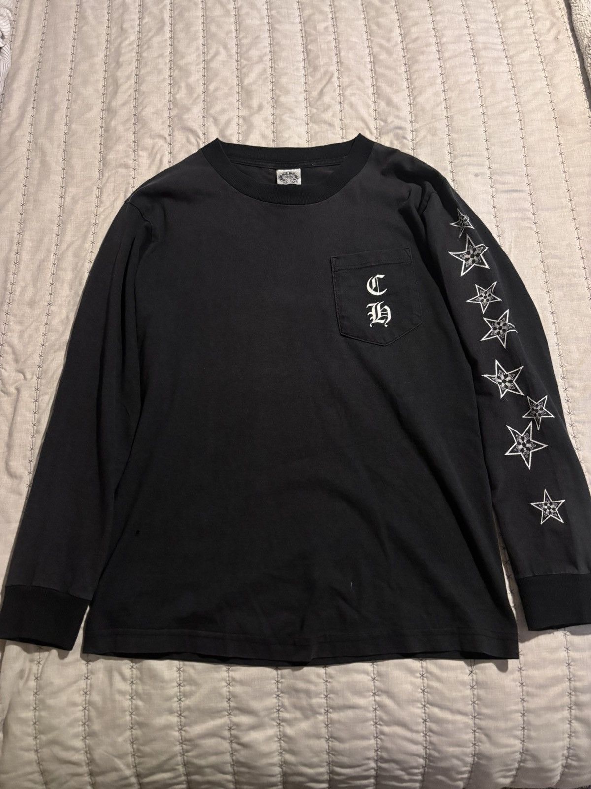 Hearts Chrome Hearts Star Long Sleeve T-Shirts, Hoodie, Sweatshirt | PodTeesHub.com
