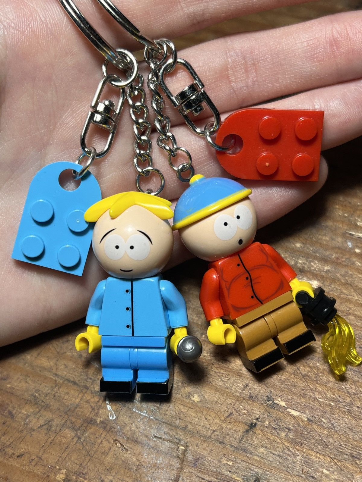 Anime South Park Butters Cartman Minifigure Keychain Keyring T-Shirts, Hoodie, Sweatshirt | PodTeesHub.com