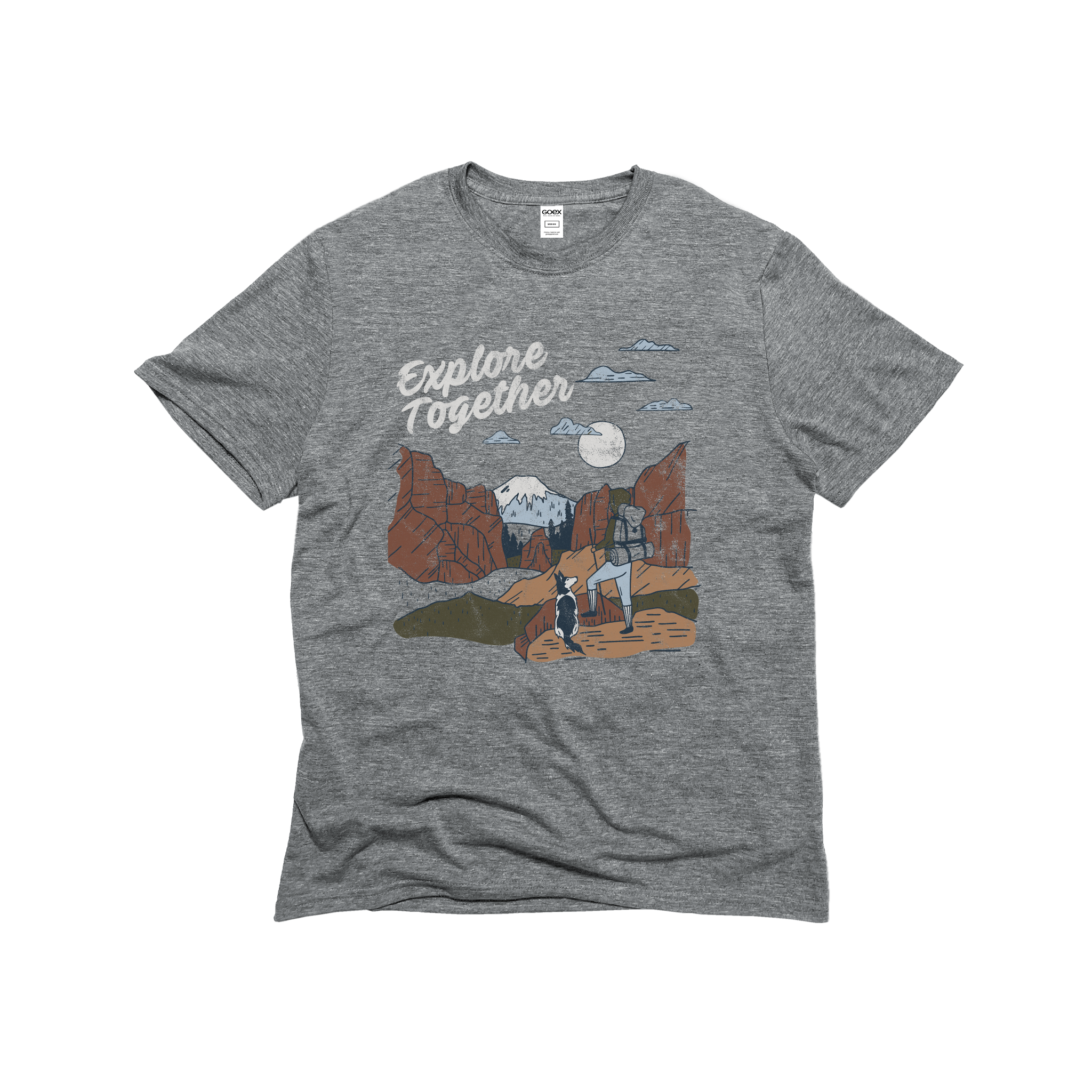 Explore Together Graphic Tee - Heather Grey - 24pk Hoodie, Sweatshirt | PodTeesHub.com