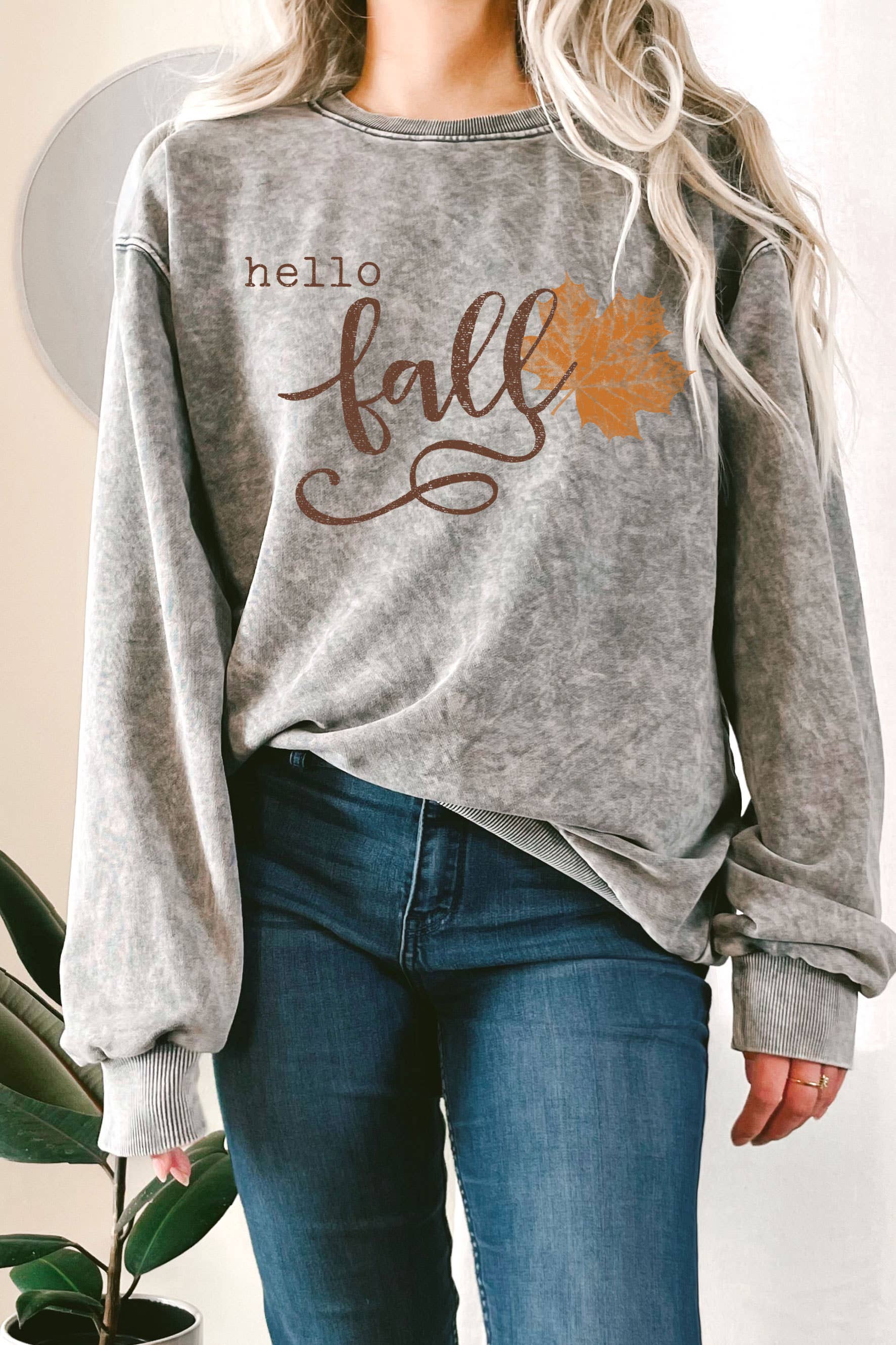 Hello Fallmineral Graphic Terry Sweatshirt T-Shirts, Hoodie | PodTeesHub.com