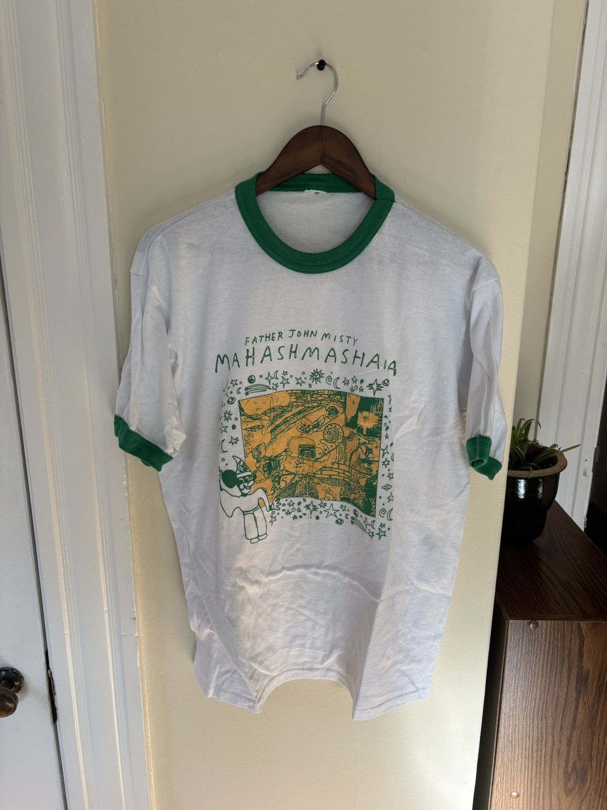Band Tees Father John Misty Mahashmashana Baseball Shirt White Hoodie, Sweatshirt | PodTeesHub.com