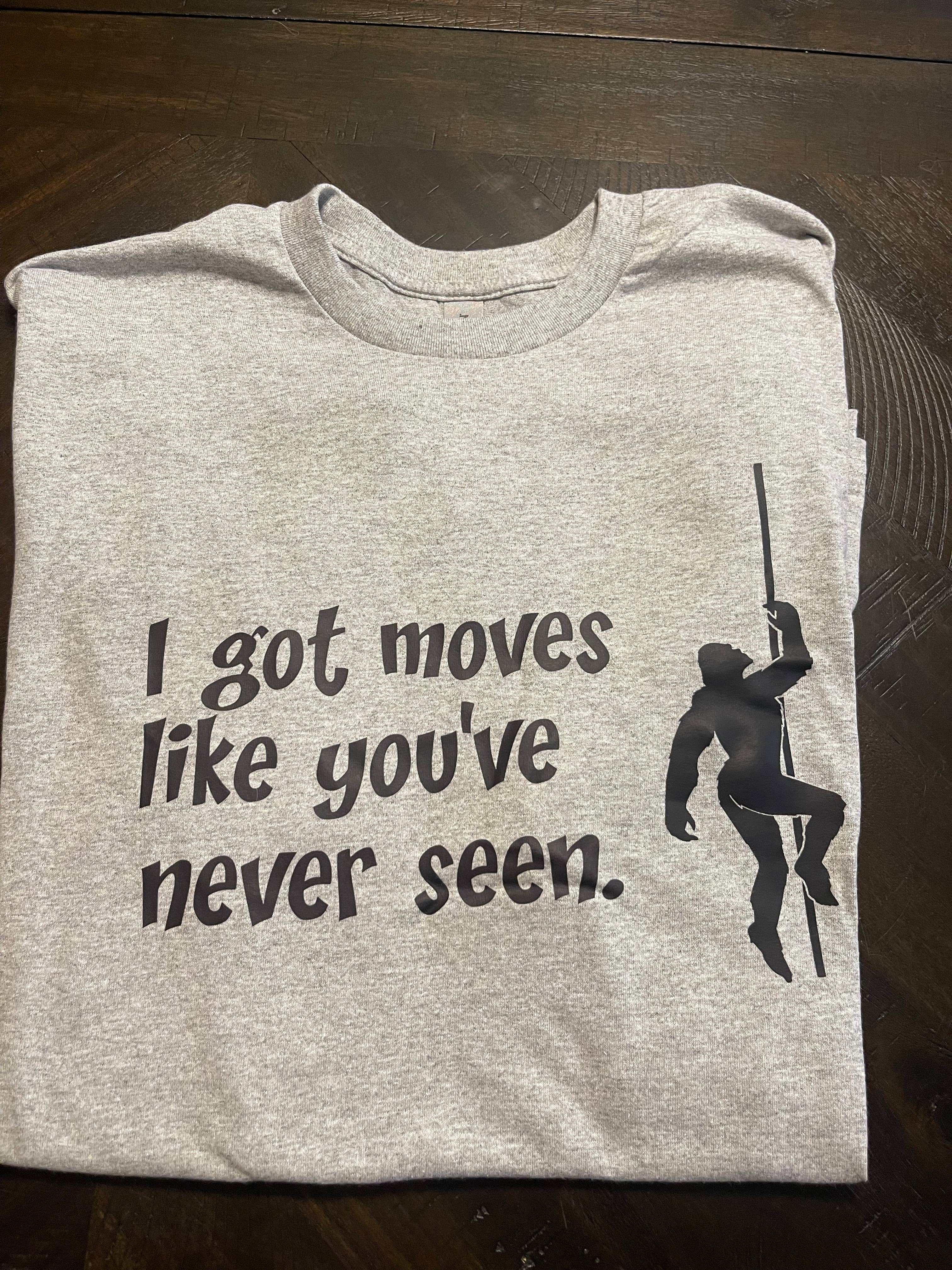 Bigfoot Adult Dance Pole T-Shirt (Grey) Hoodie, Sweatshirt | PodTeesHub.com