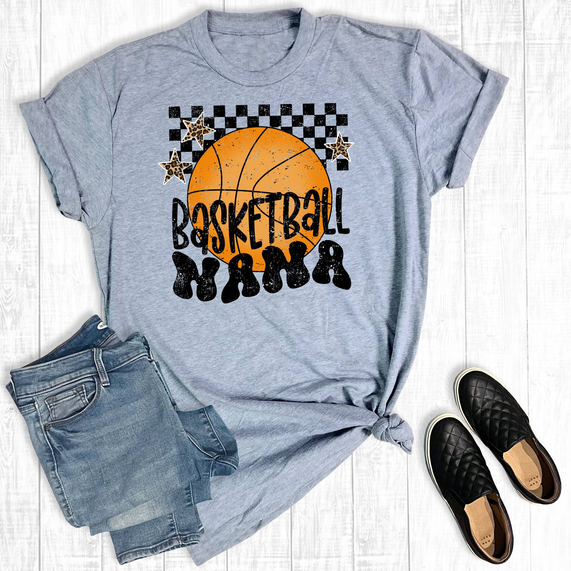 Retro Basketball Nana Graphic Tee Hoodie, Sweatshirt | PodTeesHub.com