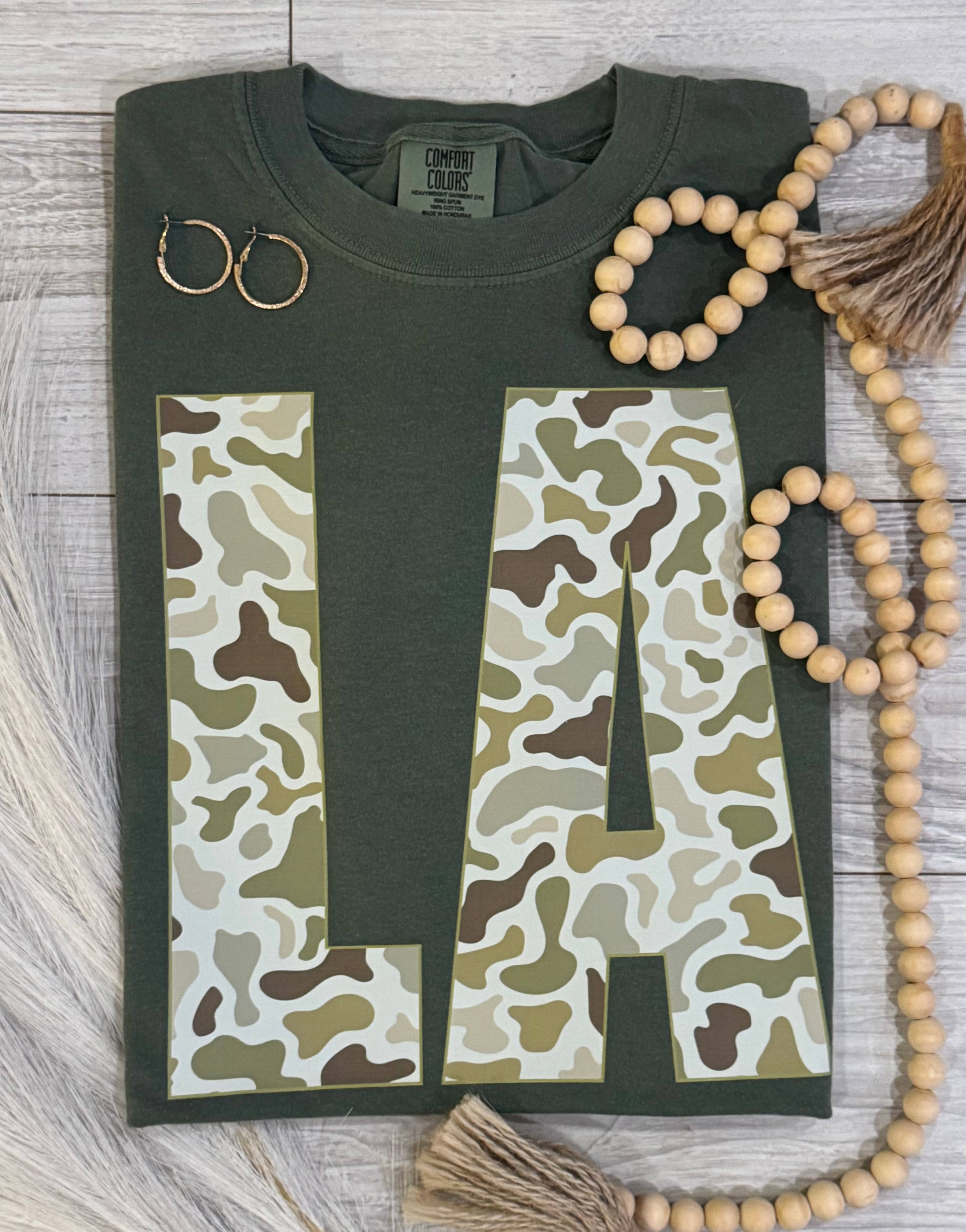 La Camo State Tee Hoodie, Sweatshirt | PodTeesHub.com
